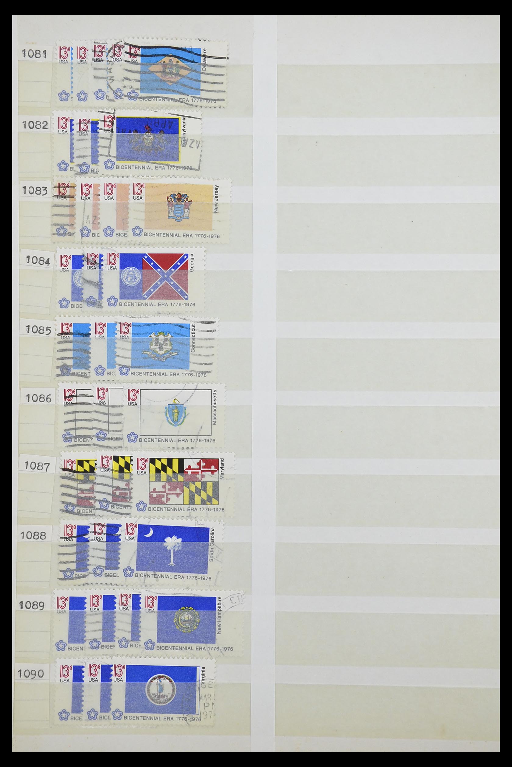 33857 050 - Stamp collection 33857 USA 1959-1988.