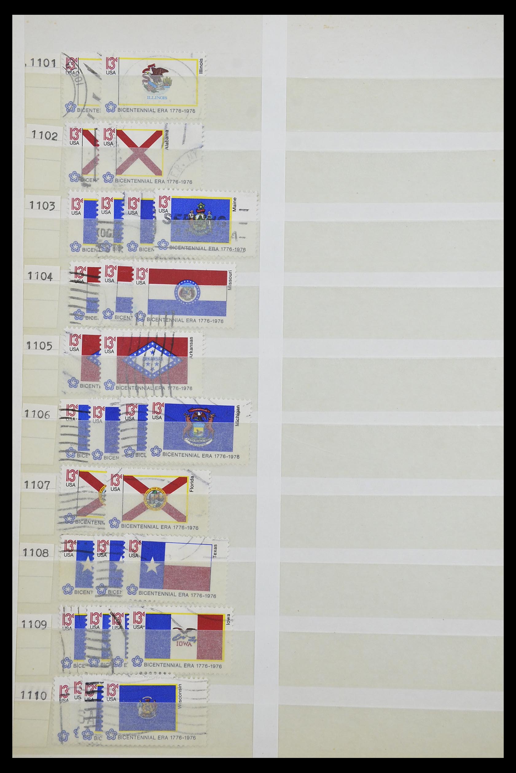 33857 052 - Stamp collection 33857 USA 1959-1988.