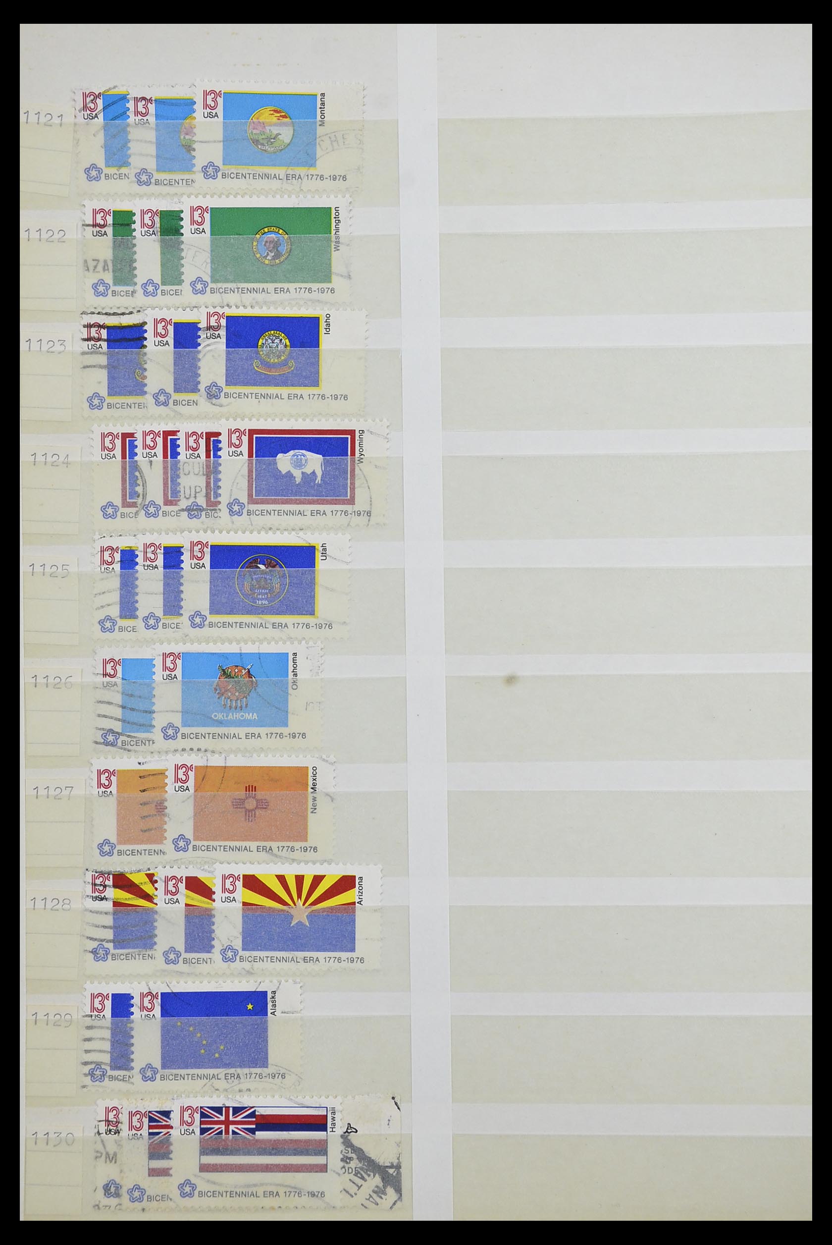 33857 054 - Stamp collection 33857 USA 1959-1988.