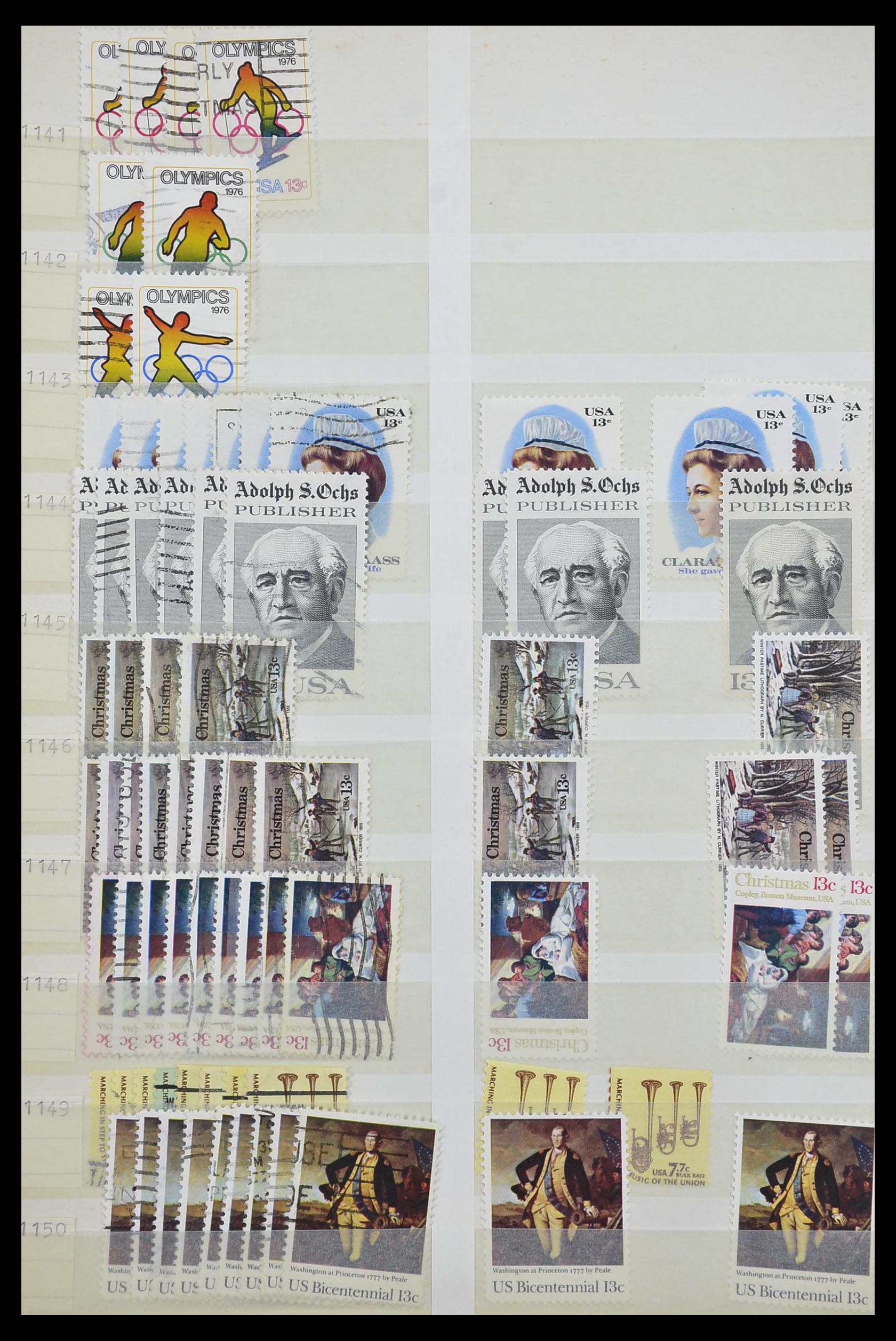 33857 056 - Stamp collection 33857 USA 1959-1988.