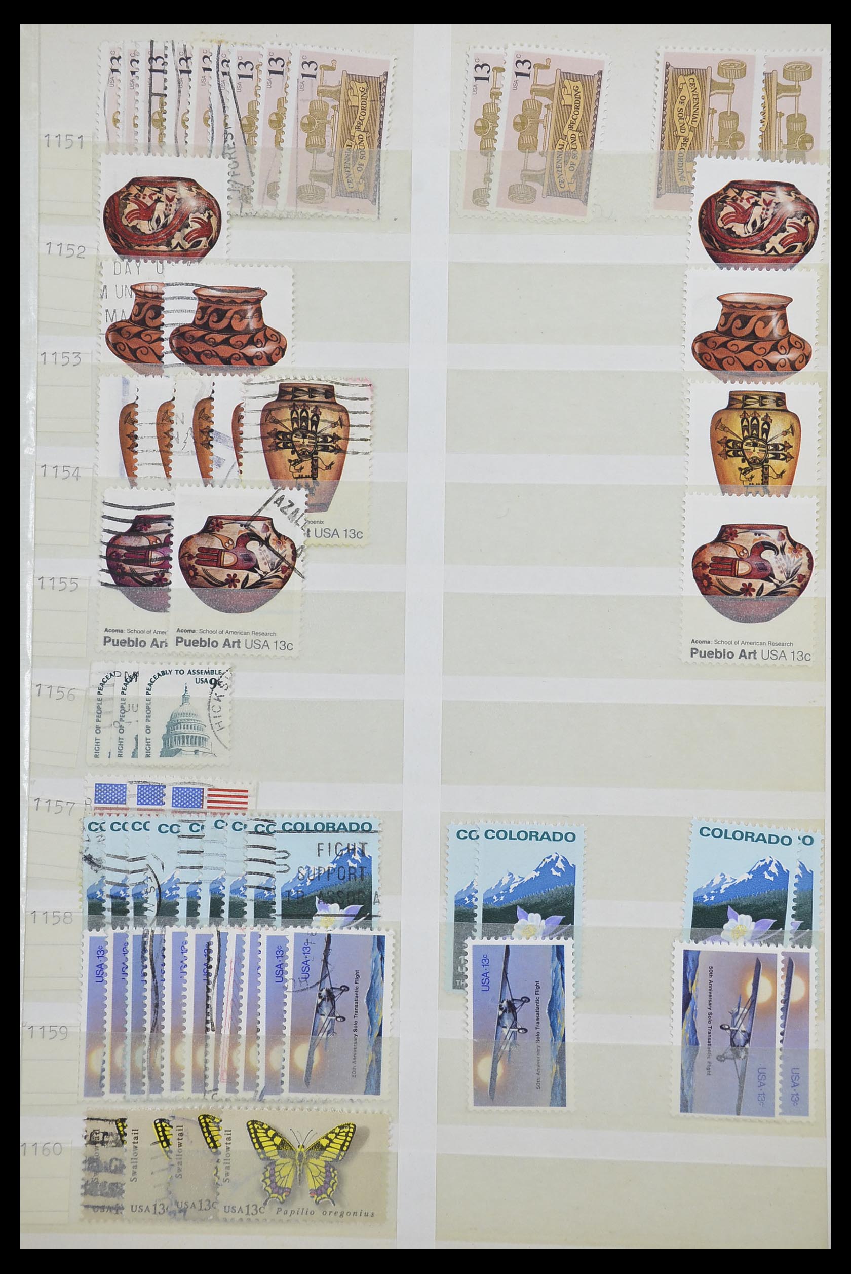 33857 057 - Stamp collection 33857 USA 1959-1988.