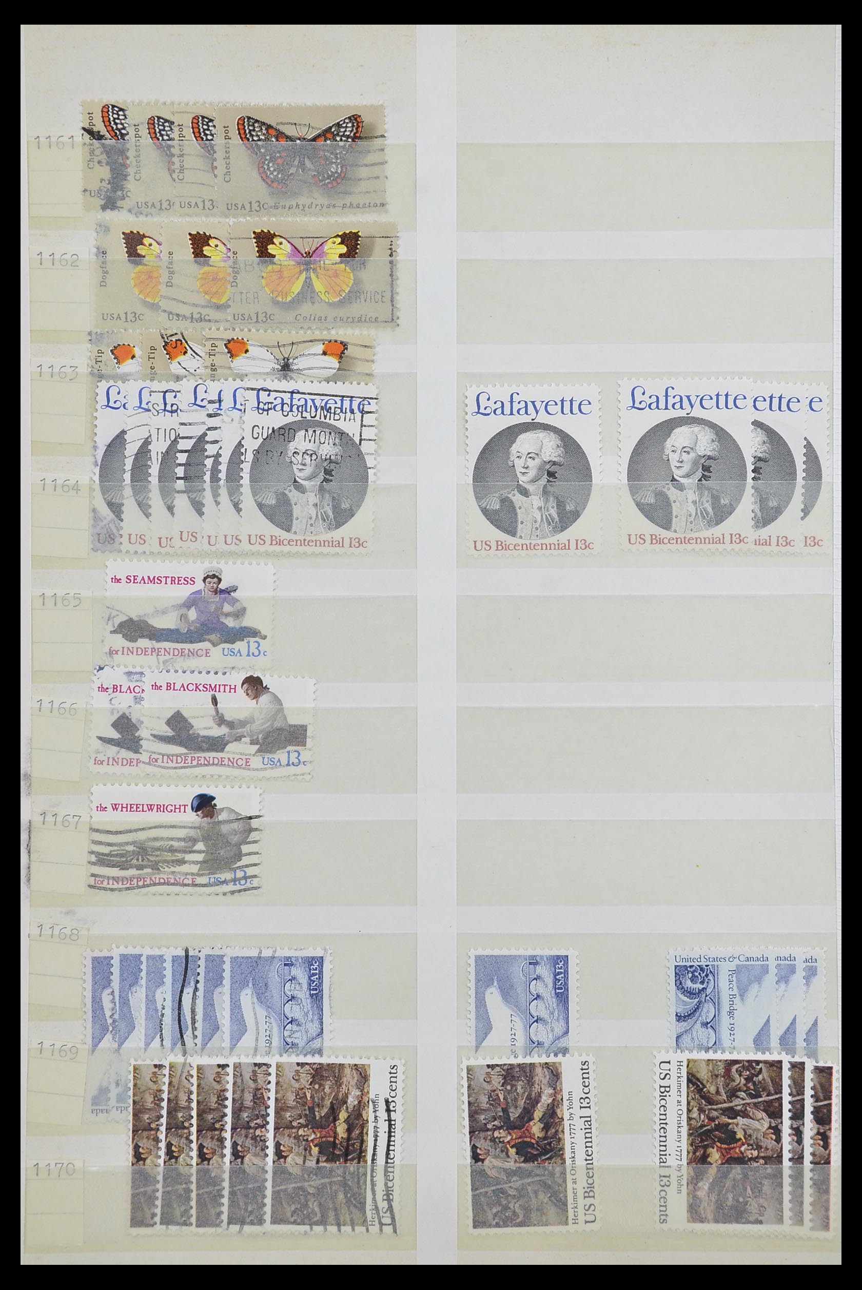 33857 058 - Stamp collection 33857 USA 1959-1988.