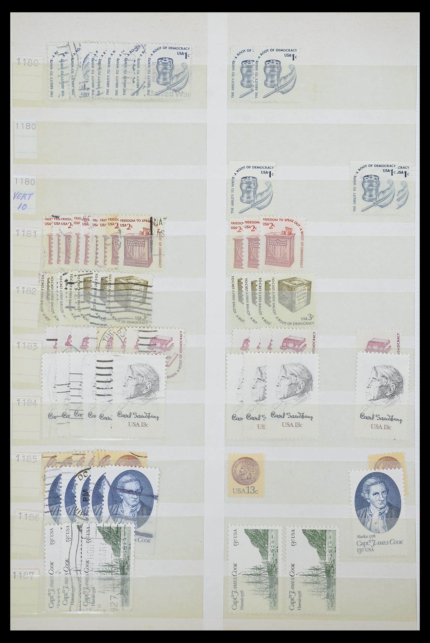 33857 060 - Stamp collection 33857 USA 1959-1988.