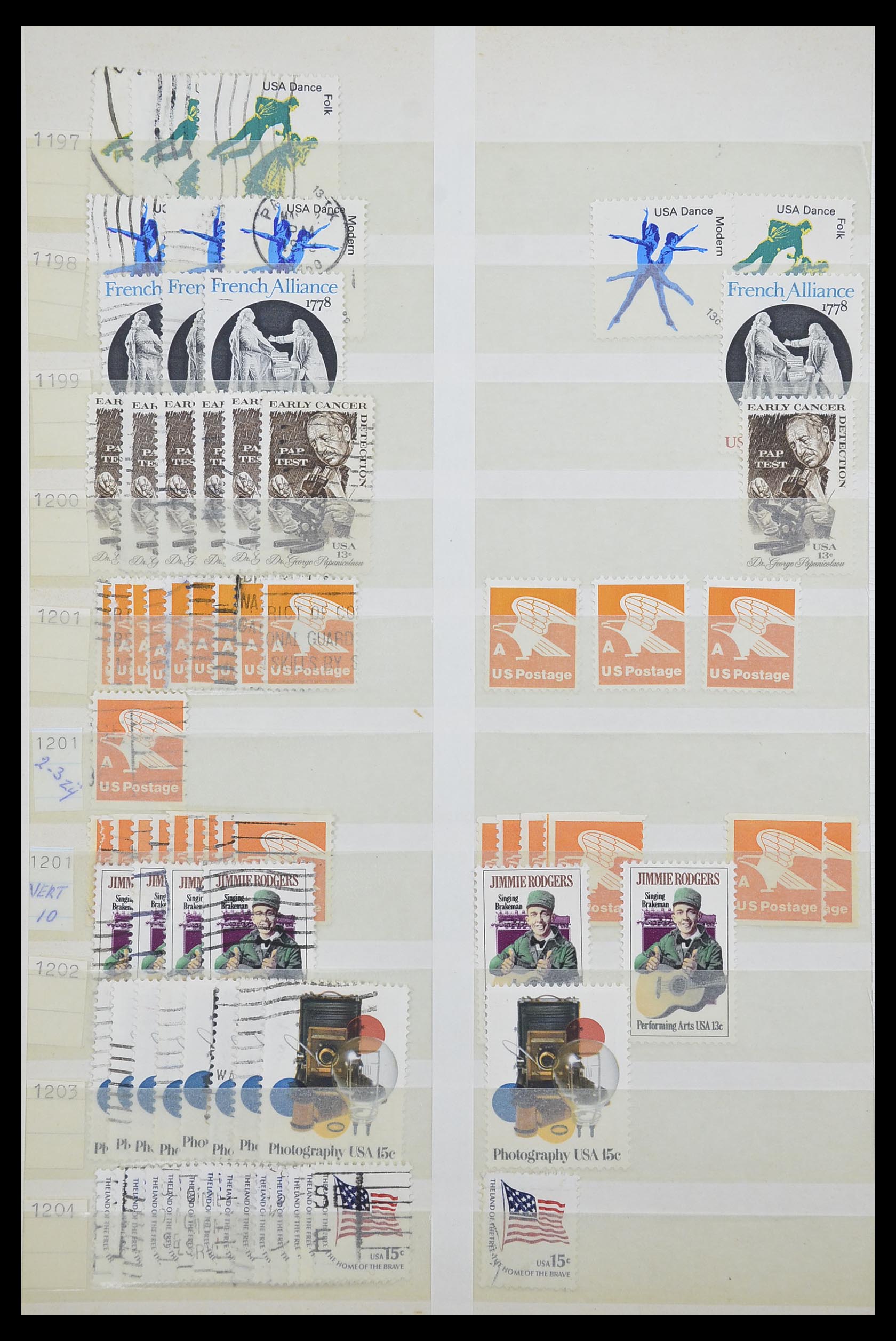 33857 062 - Stamp collection 33857 USA 1959-1988.