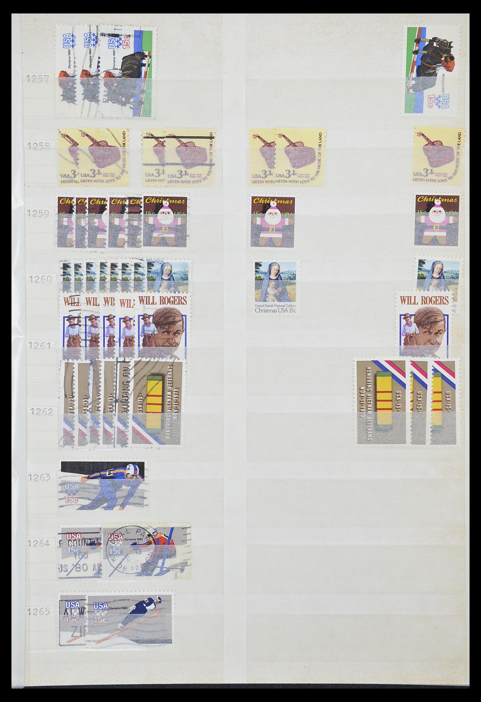 33857 069 - Stamp collection 33857 USA 1959-1988.