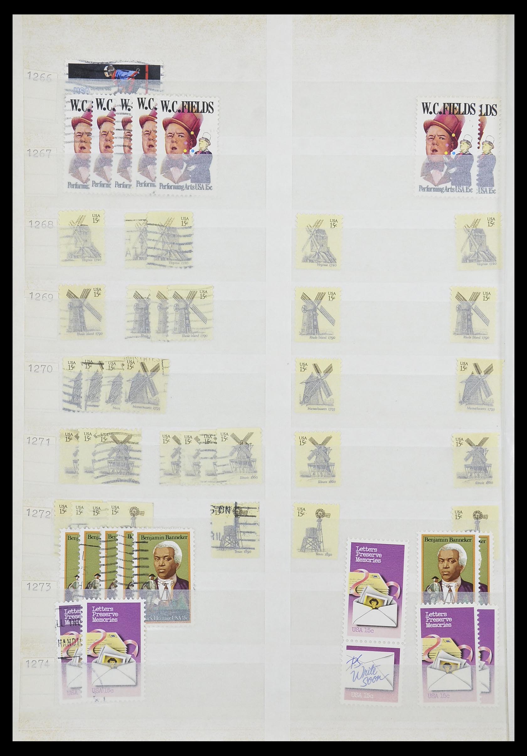 33857 070 - Stamp collection 33857 USA 1959-1988.
