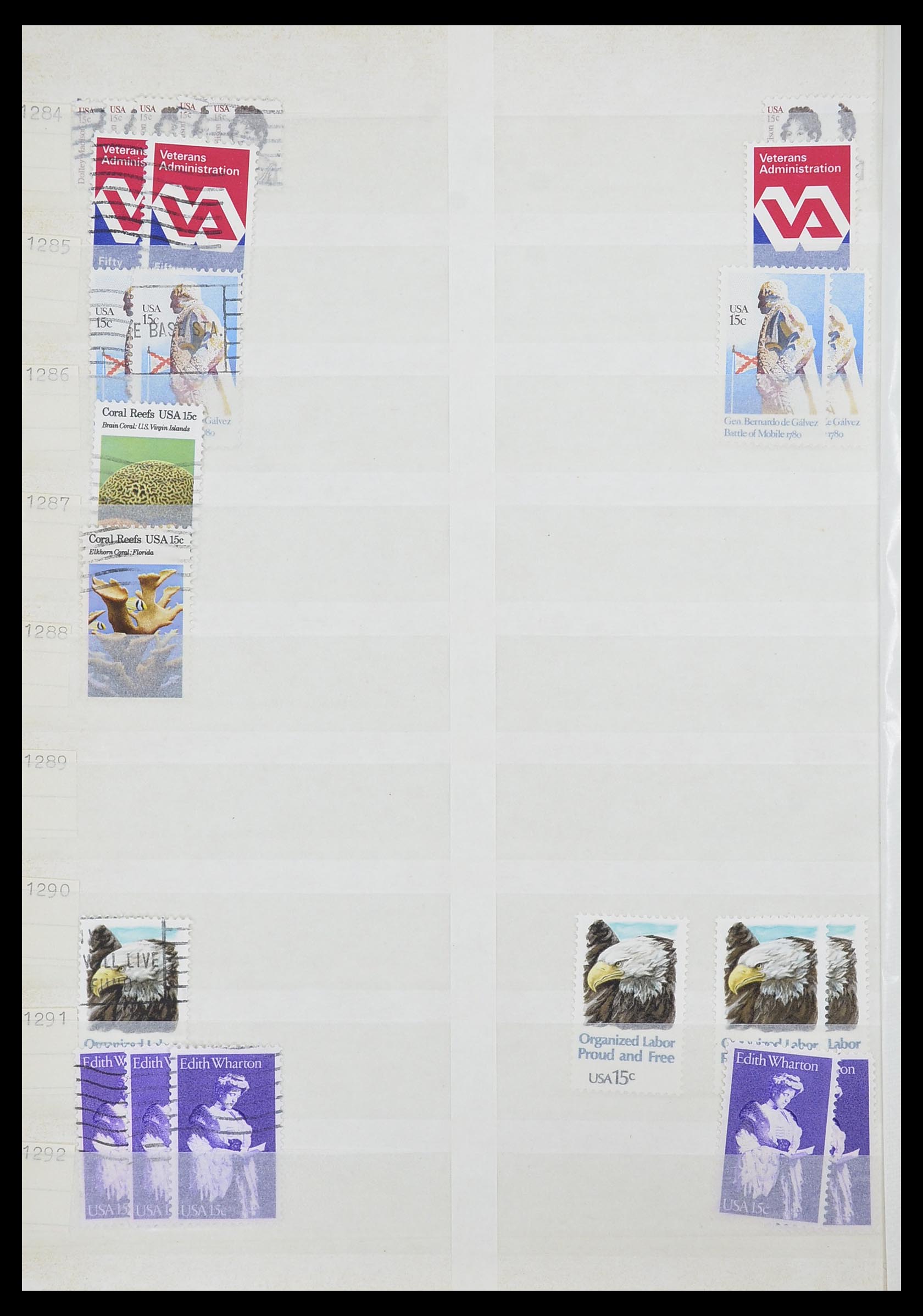 33857 072 - Stamp collection 33857 USA 1959-1988.