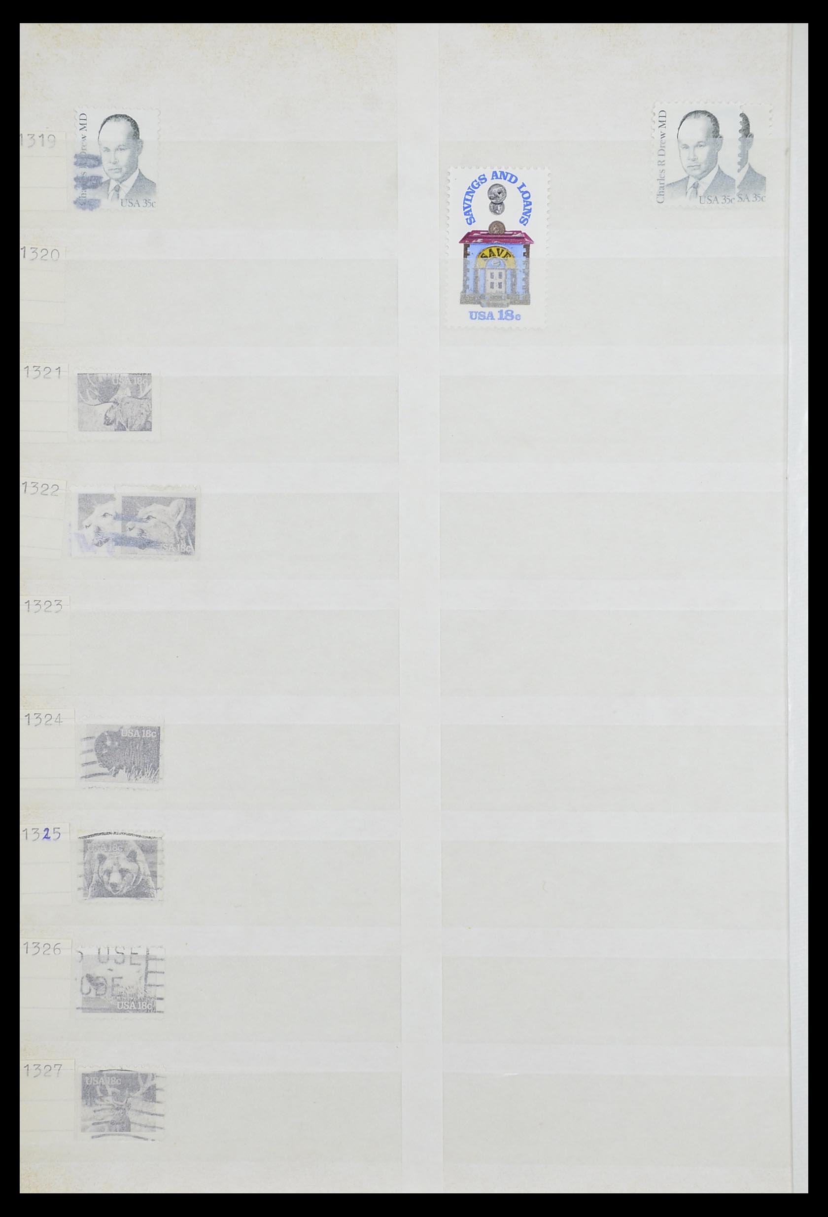 33857 076 - Stamp collection 33857 USA 1959-1988.