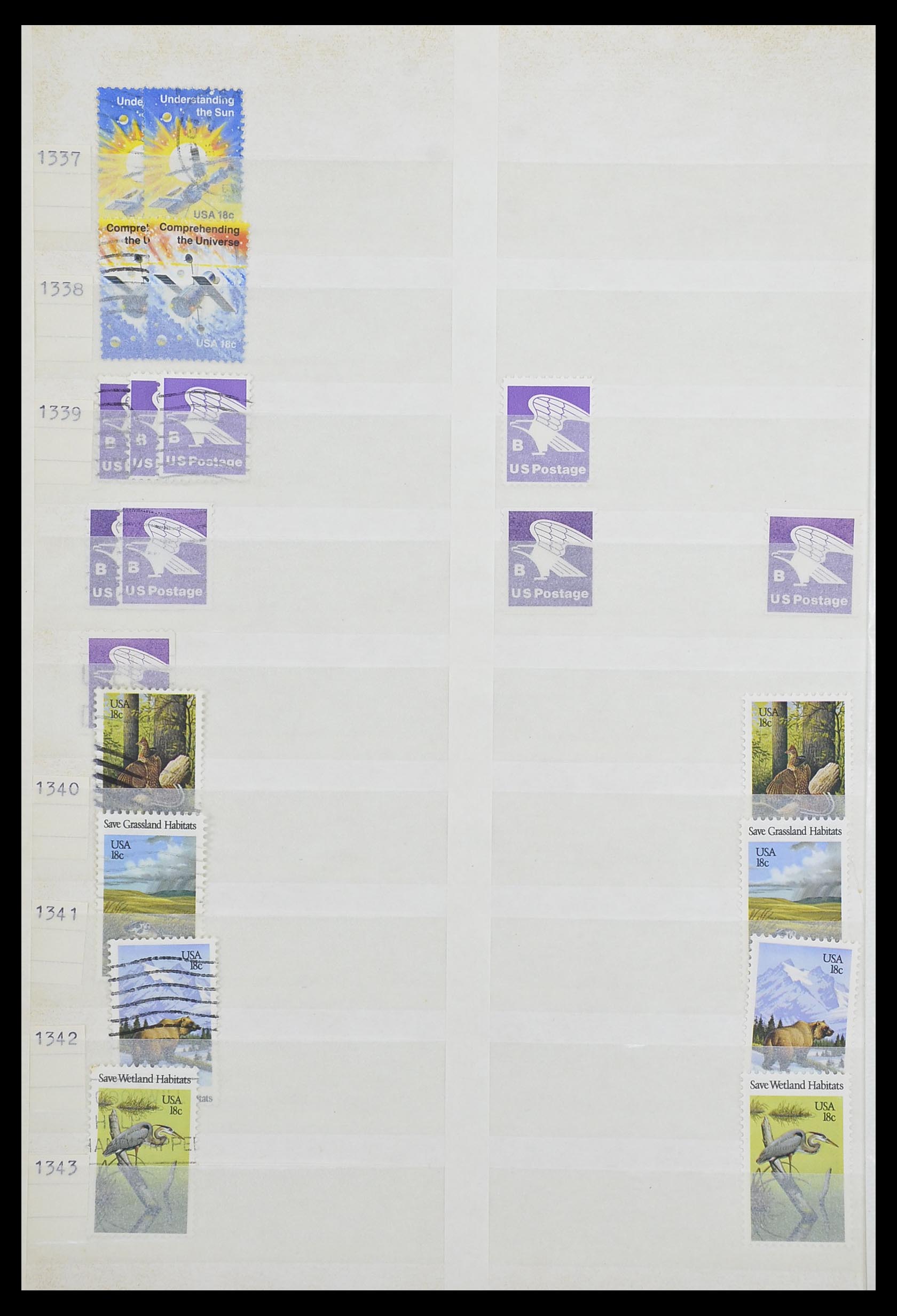 33857 078 - Stamp collection 33857 USA 1959-1988.