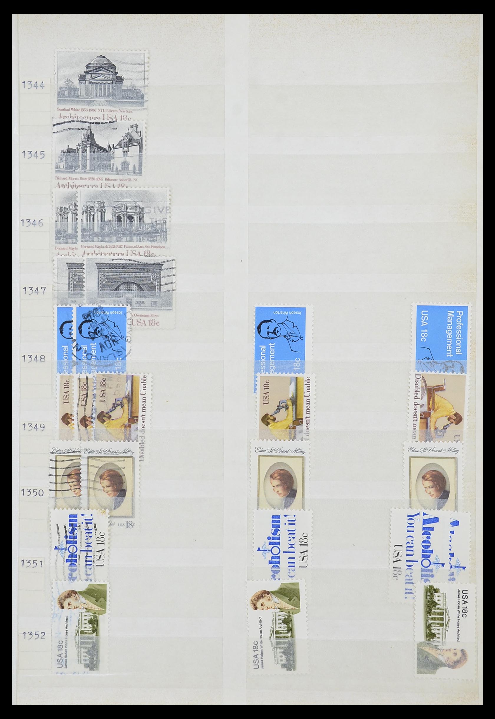 33857 079 - Stamp collection 33857 USA 1959-1988.
