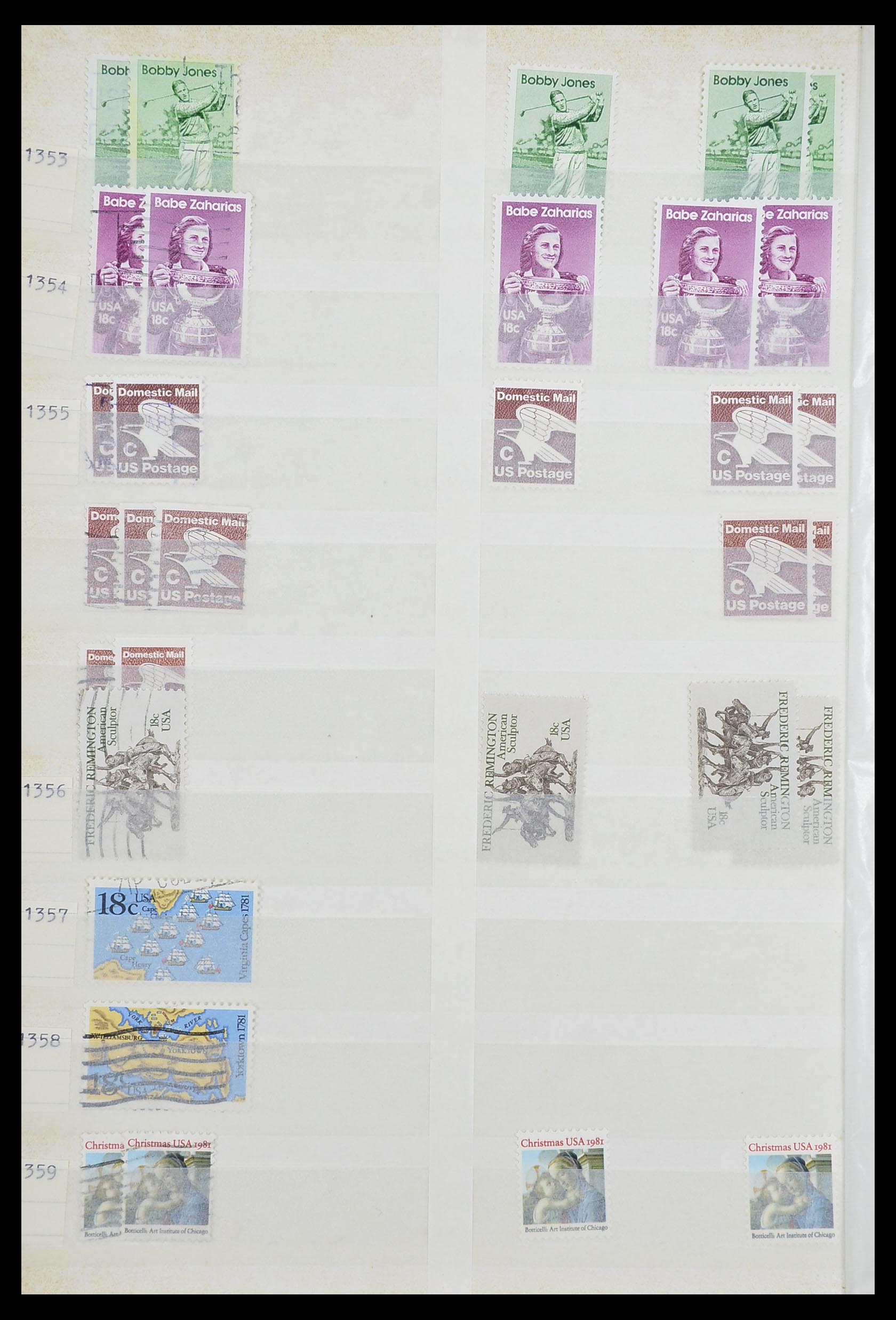 33857 080 - Stamp collection 33857 USA 1959-1988.