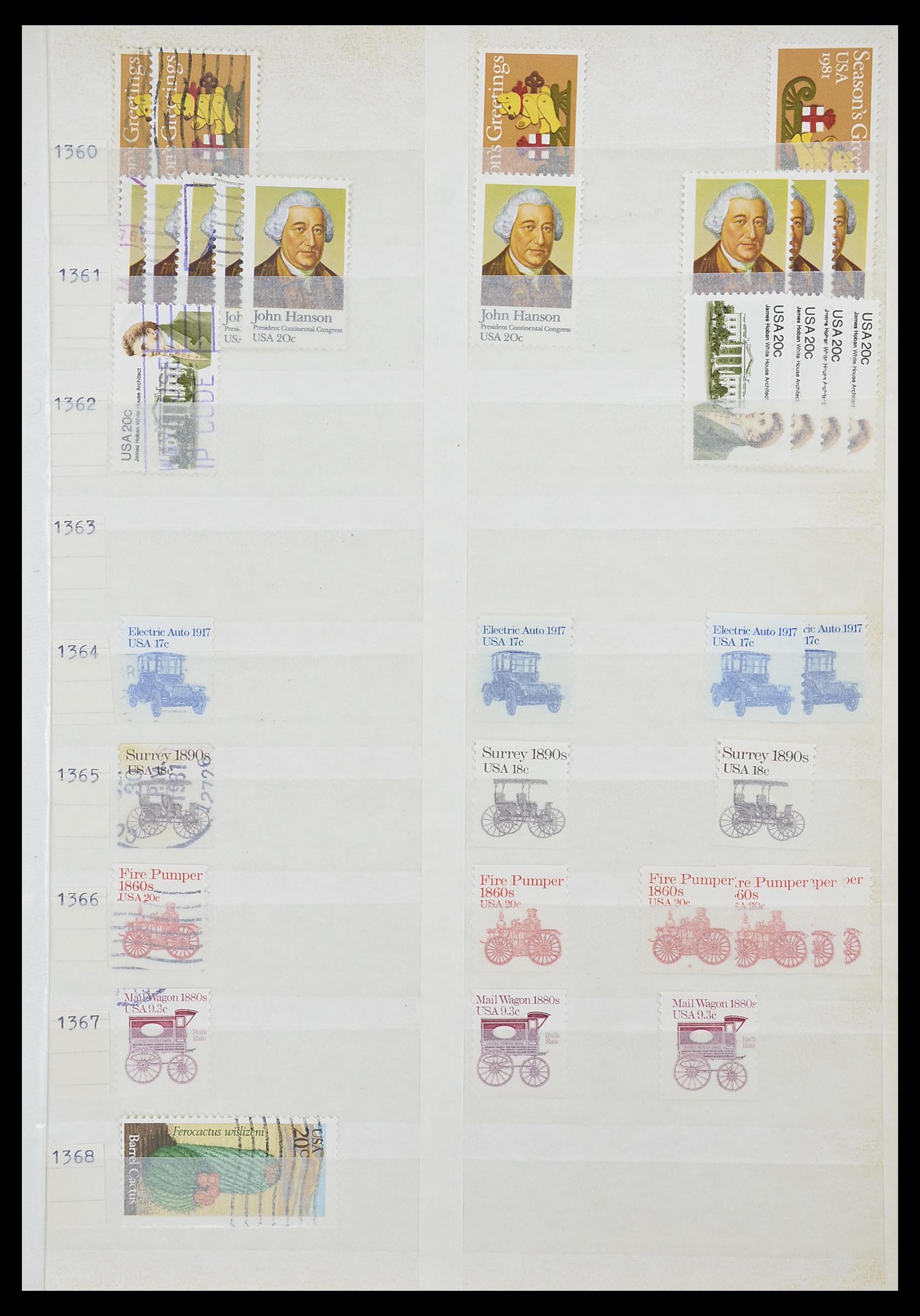 33857 081 - Stamp collection 33857 USA 1959-1988.