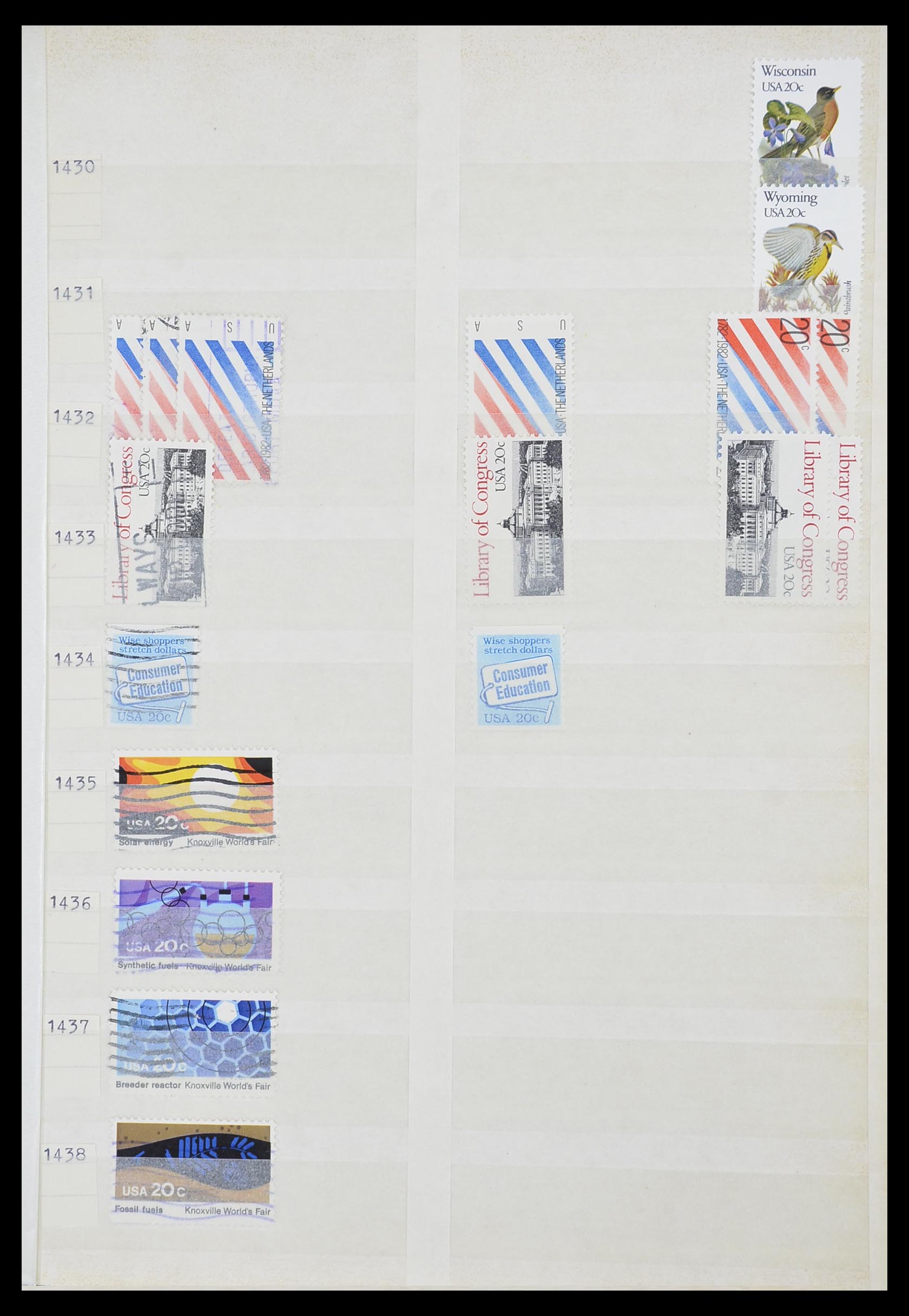 33857 089 - Stamp collection 33857 USA 1959-1988.