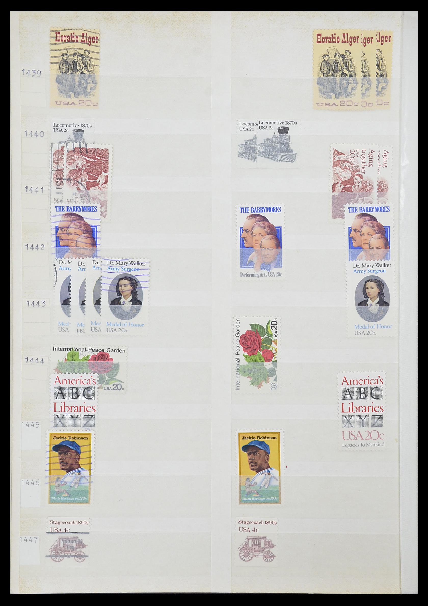 33857 090 - Stamp collection 33857 USA 1959-1988.