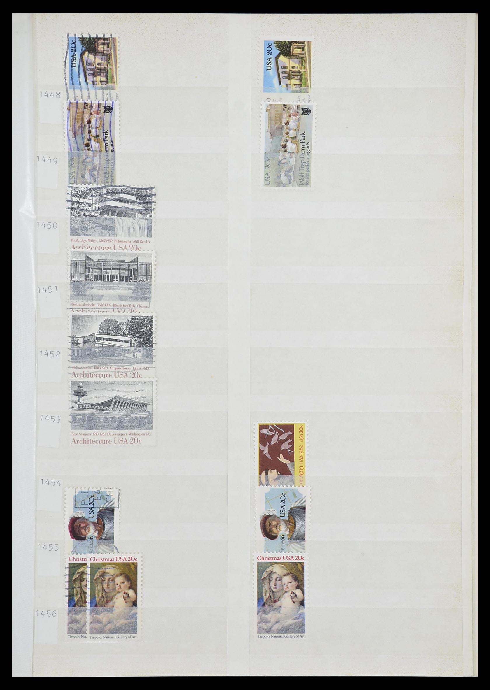 33857 091 - Stamp collection 33857 USA 1959-1988.