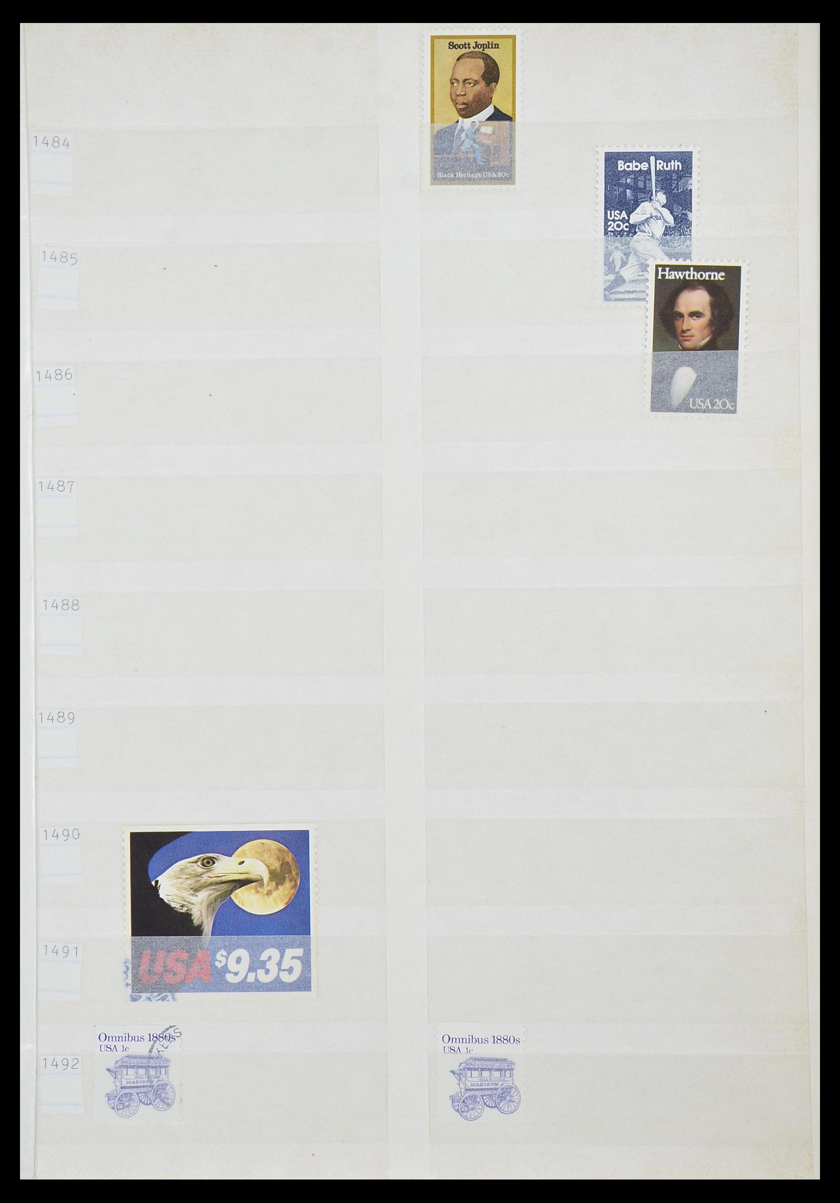 33857 095 - Stamp collection 33857 USA 1959-1988.