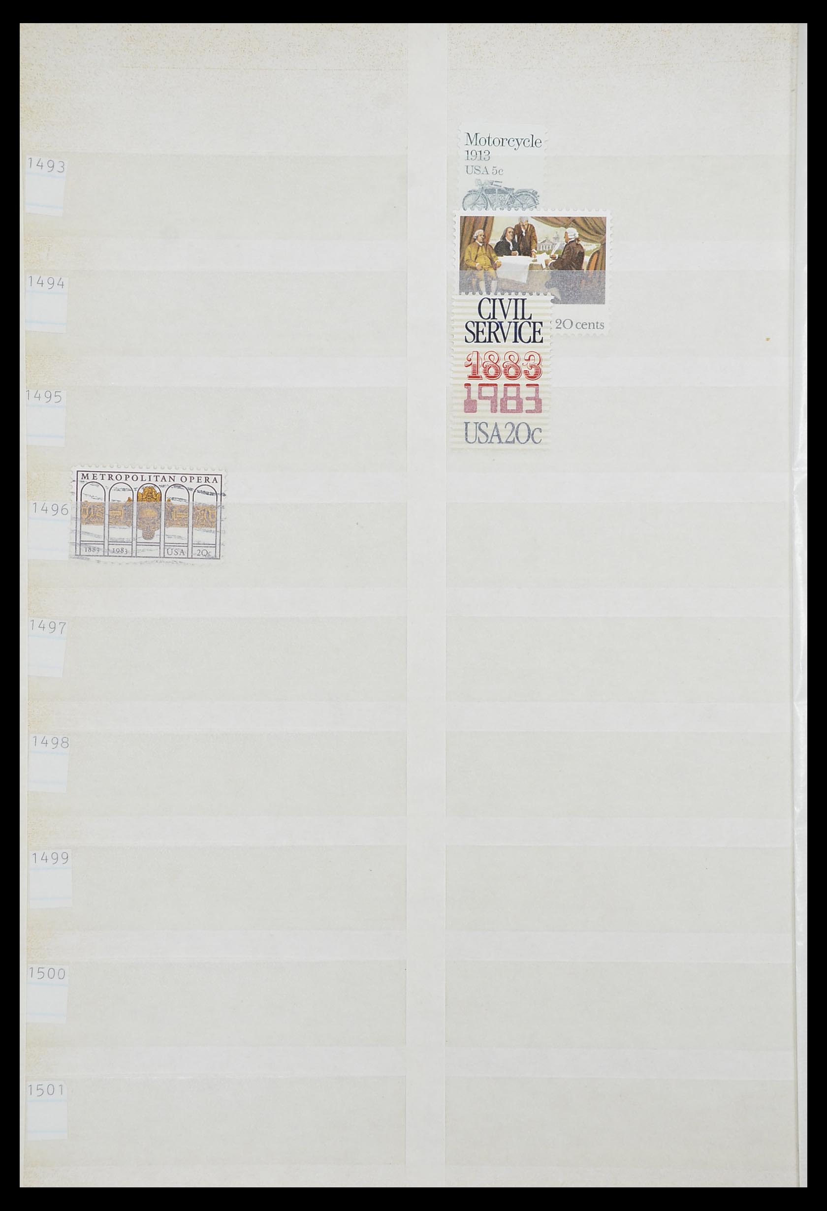33857 096 - Stamp collection 33857 USA 1959-1988.