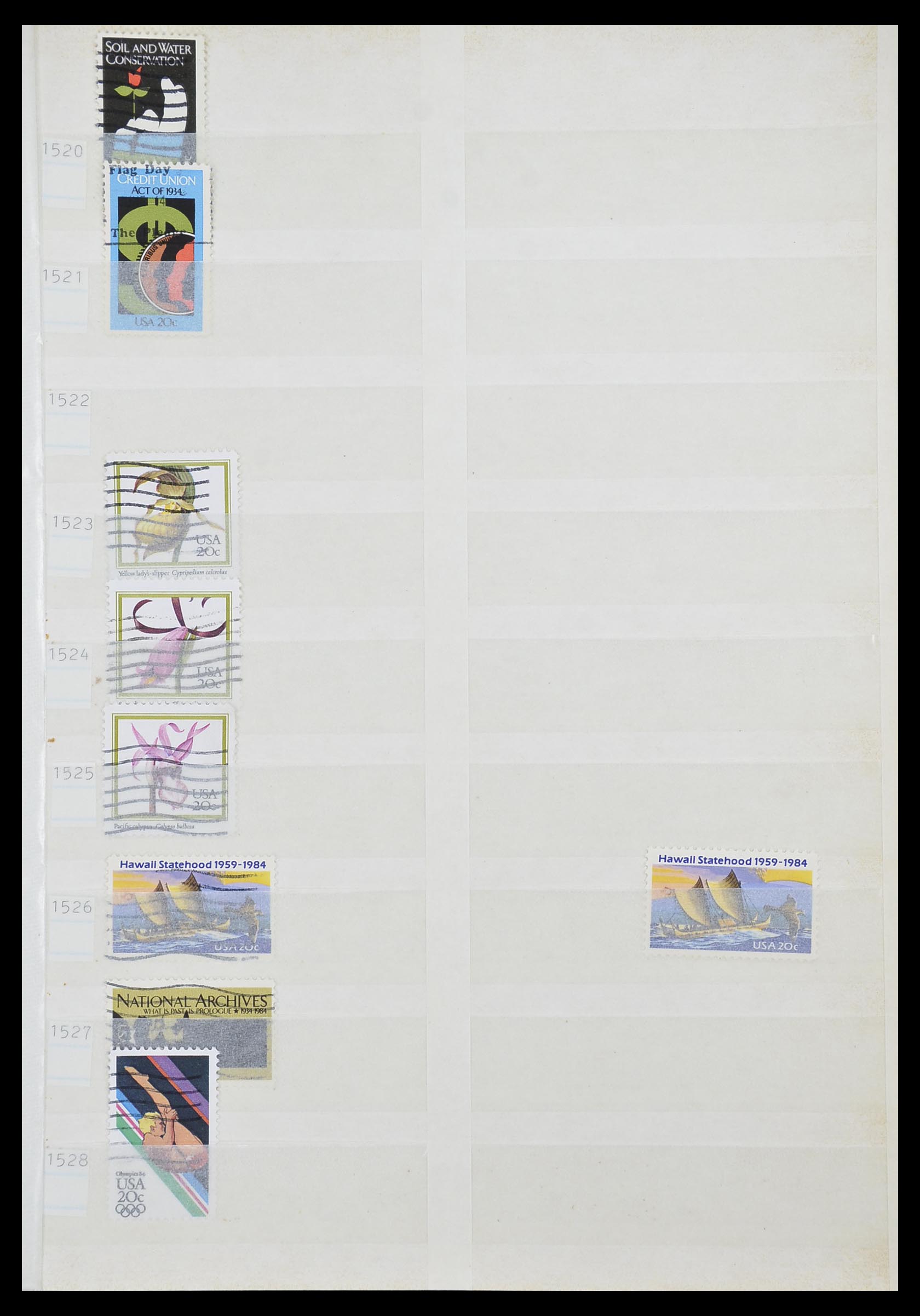 33857 099 - Stamp collection 33857 USA 1959-1988.