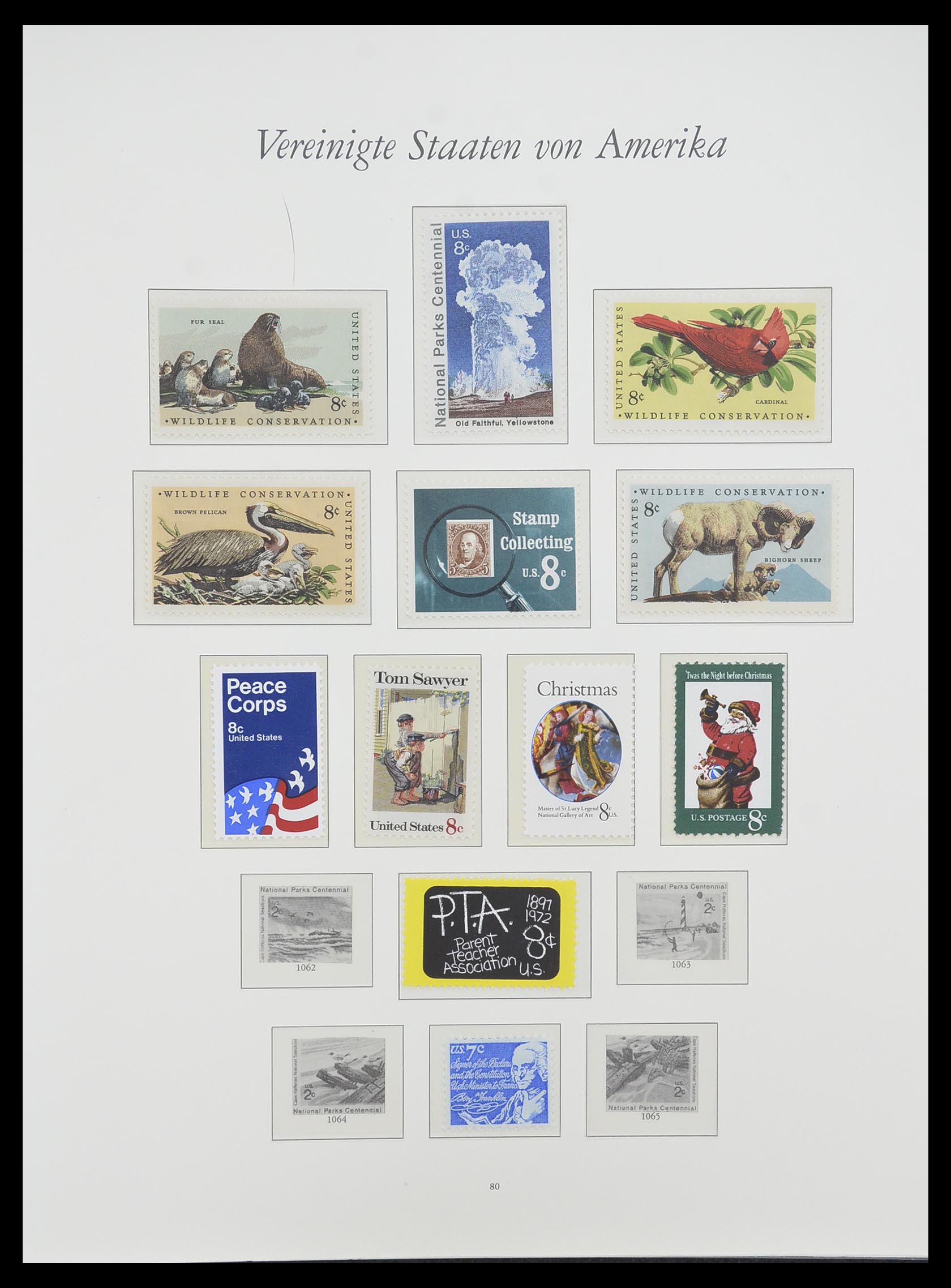 33857 121 - Stamp collection 33857 USA 1959-1988.