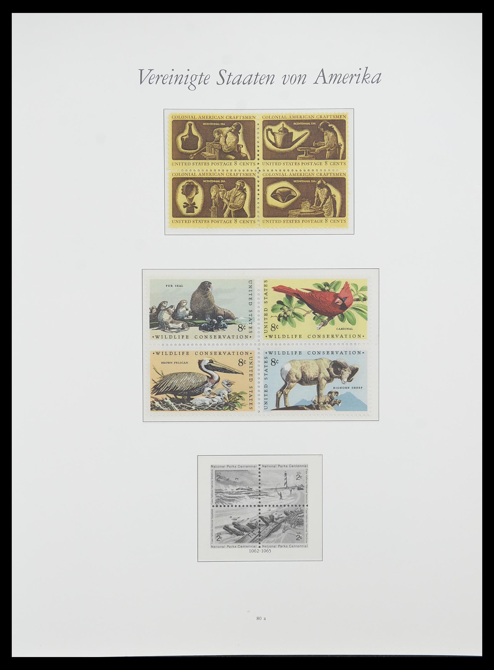 33857 122 - Stamp collection 33857 USA 1959-1988.