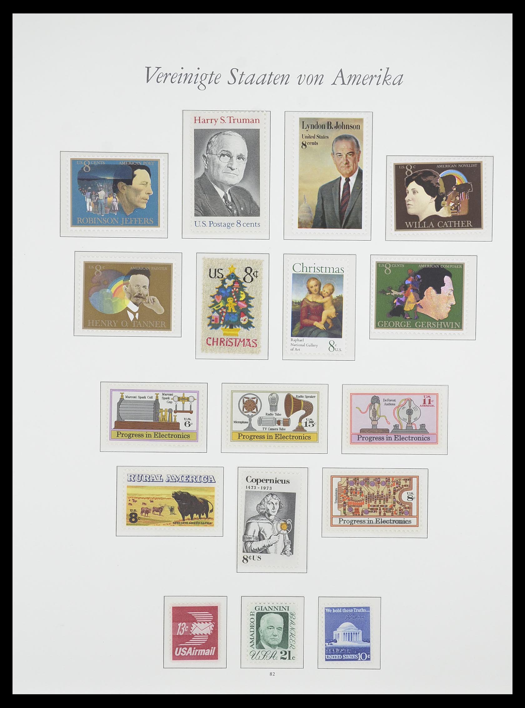 33857 125 - Stamp collection 33857 USA 1959-1988.
