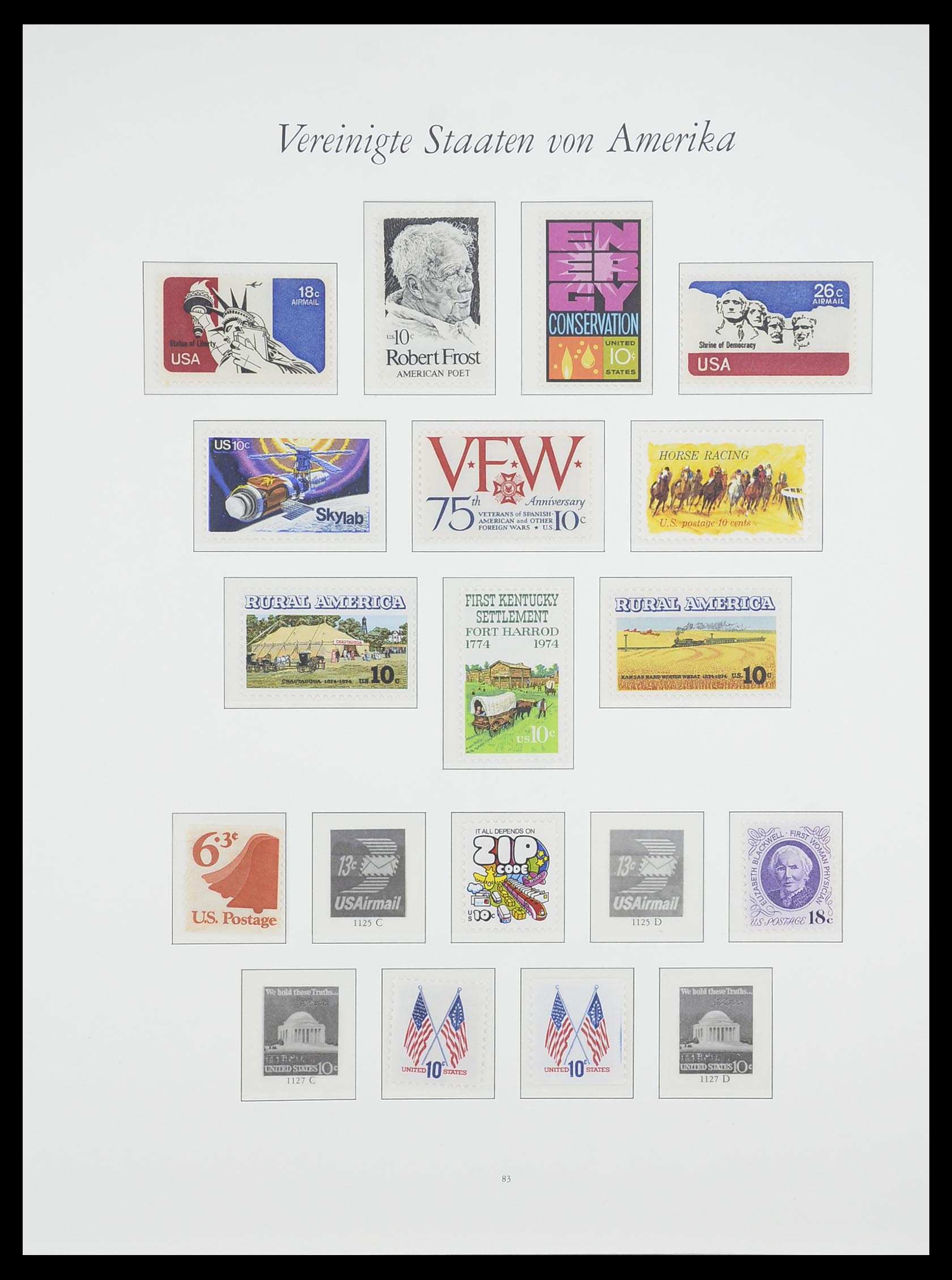 33857 126 - Stamp collection 33857 USA 1959-1988.