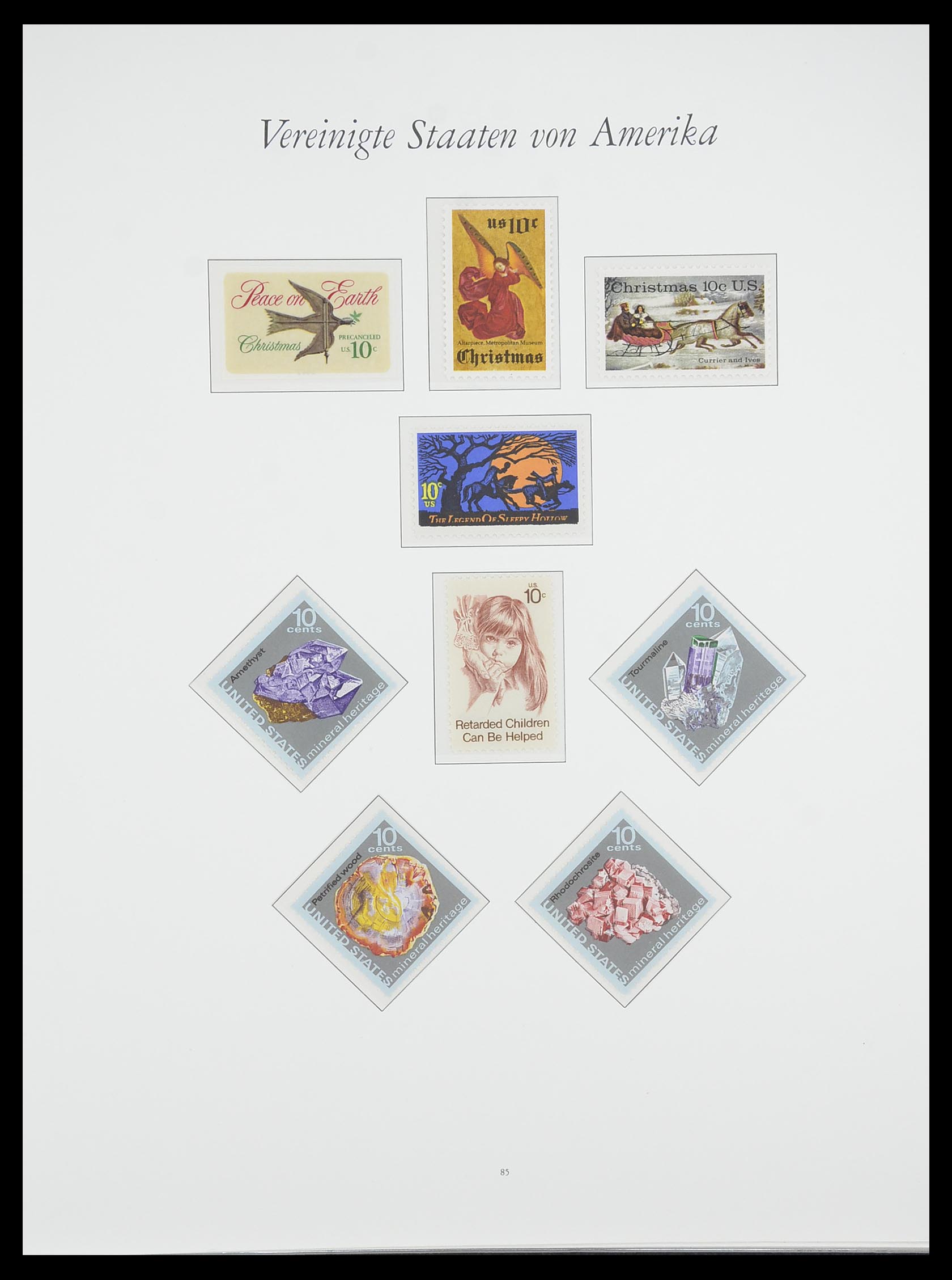 33857 129 - Stamp collection 33857 USA 1959-1988.