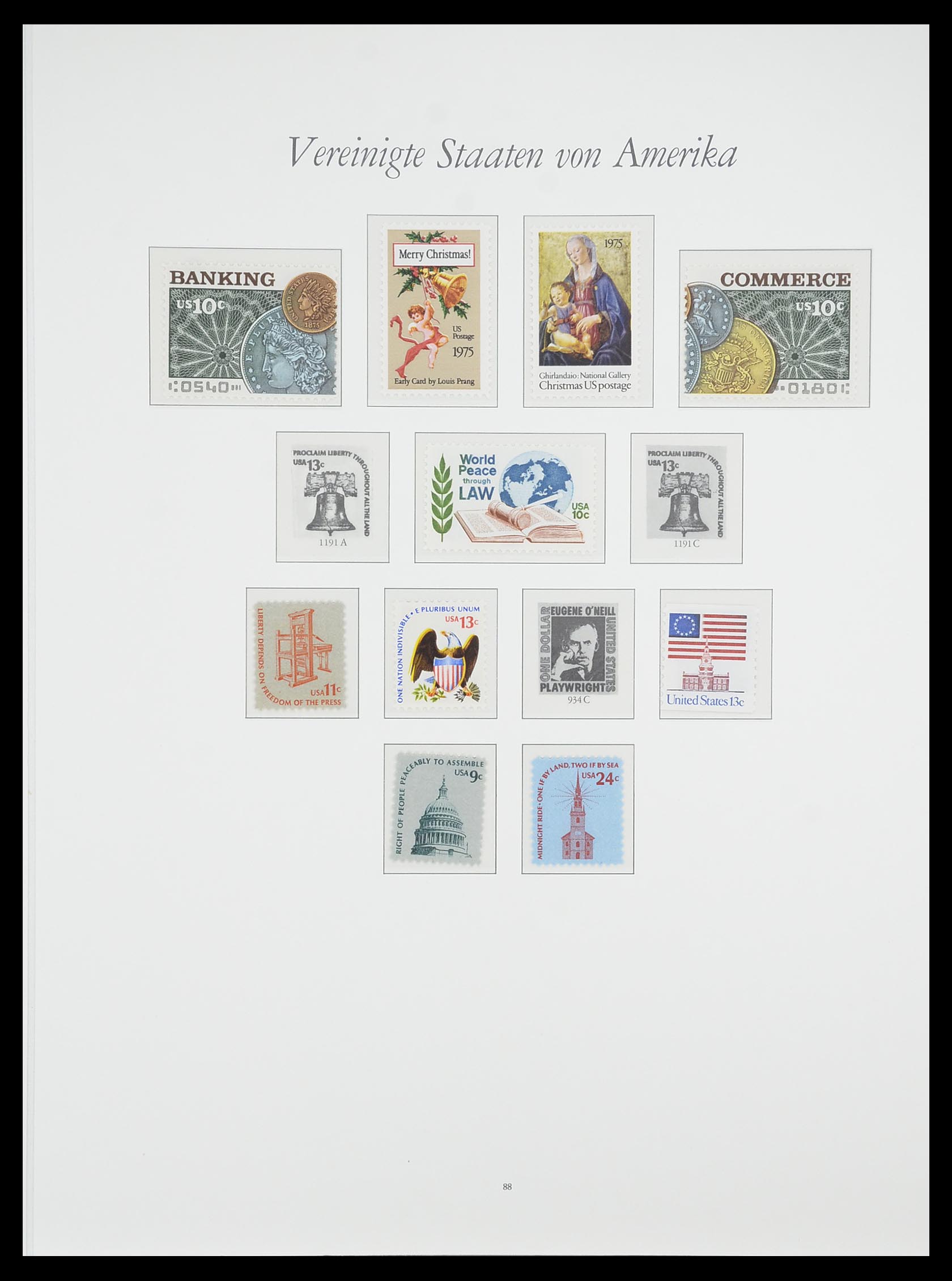 33857 134 - Stamp collection 33857 USA 1959-1988.