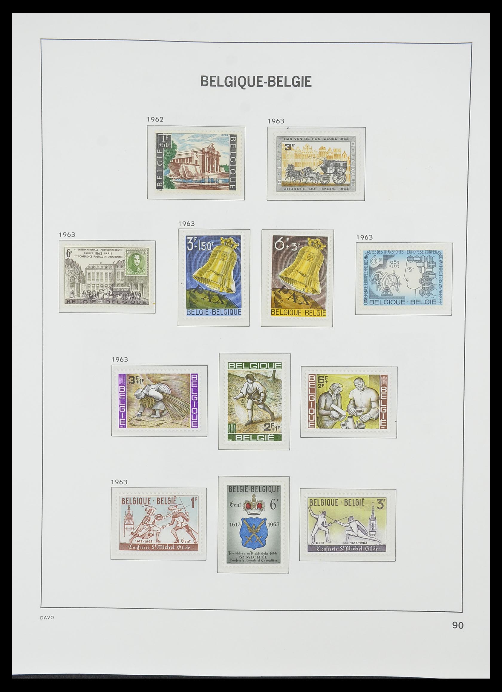33860 001 - Stamp collection 33860 Belgium 1963-2008.