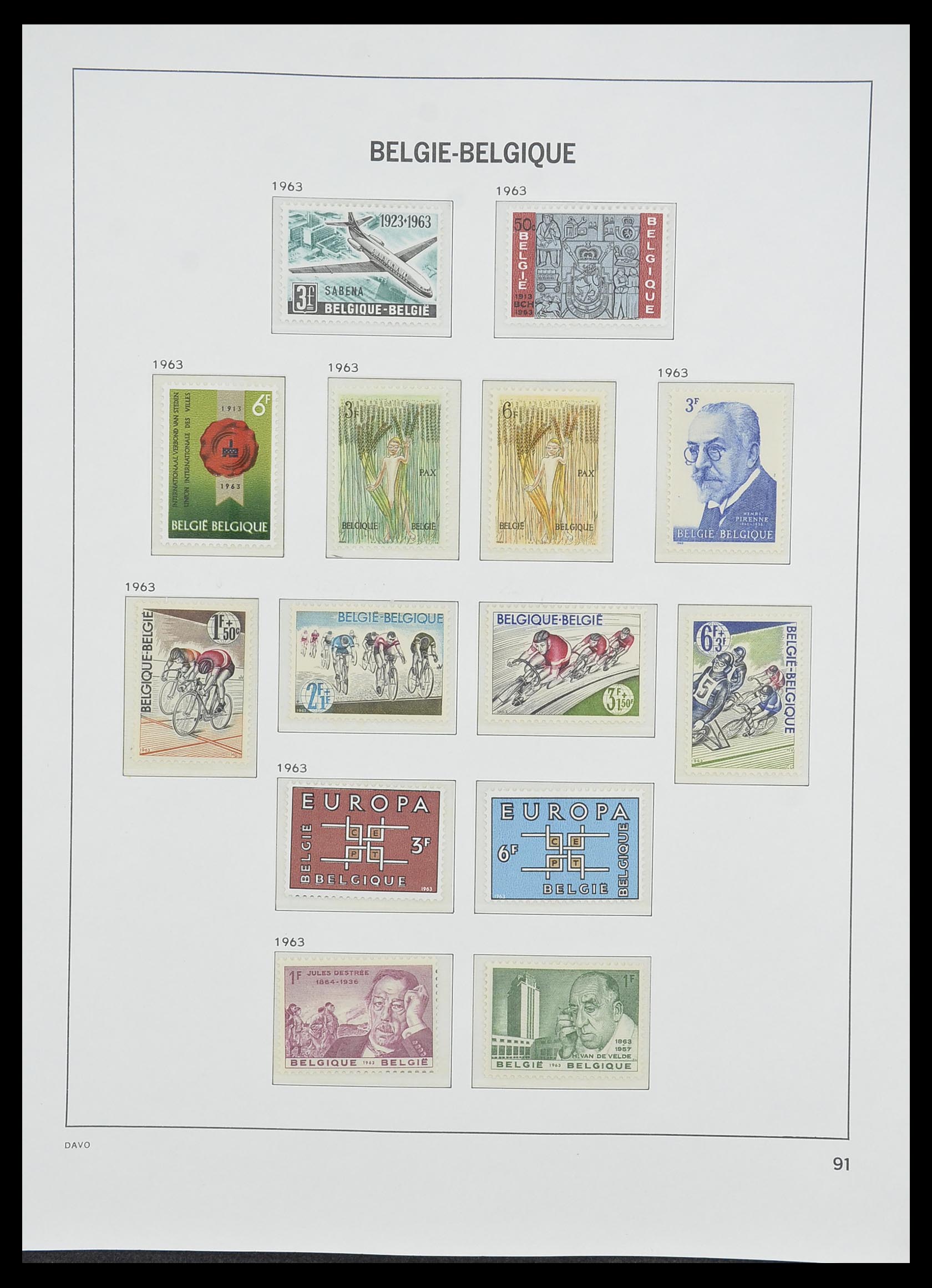 33860 002 - Postzegelverzameling 33860 België 1963-2008.