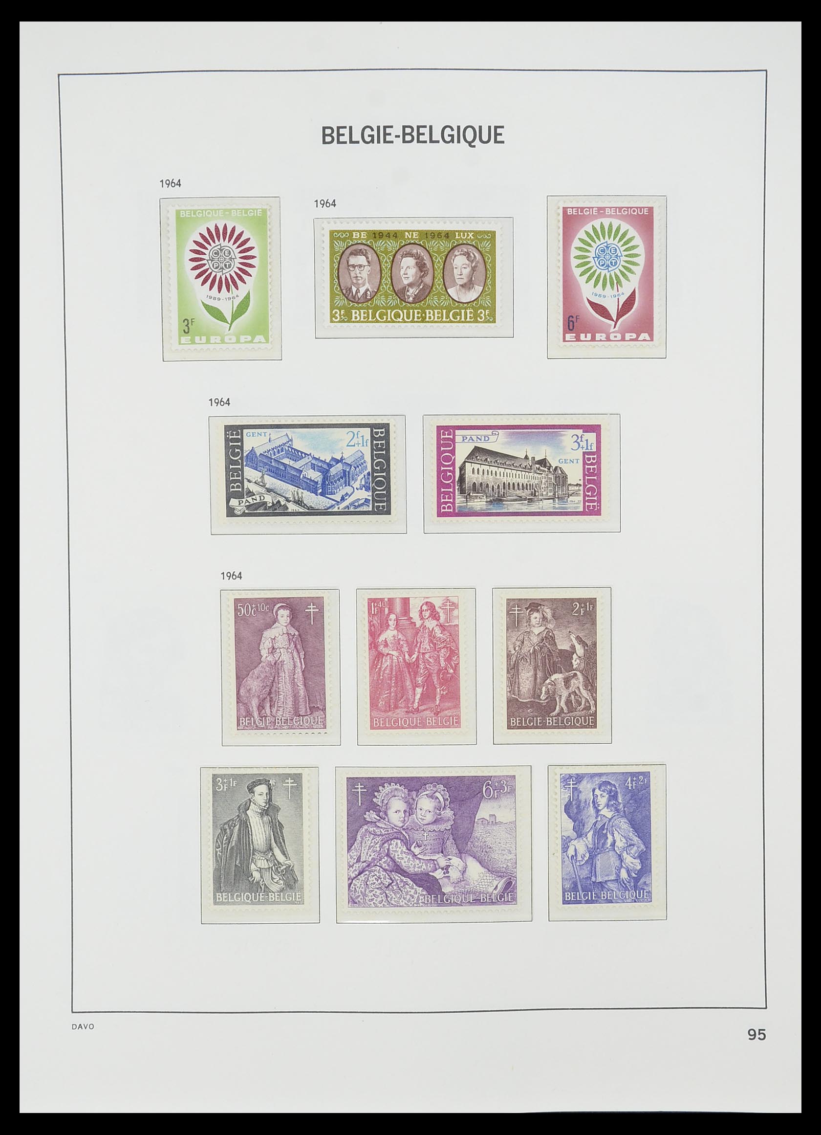 33860 006 - Stamp collection 33860 Belgium 1963-2008.