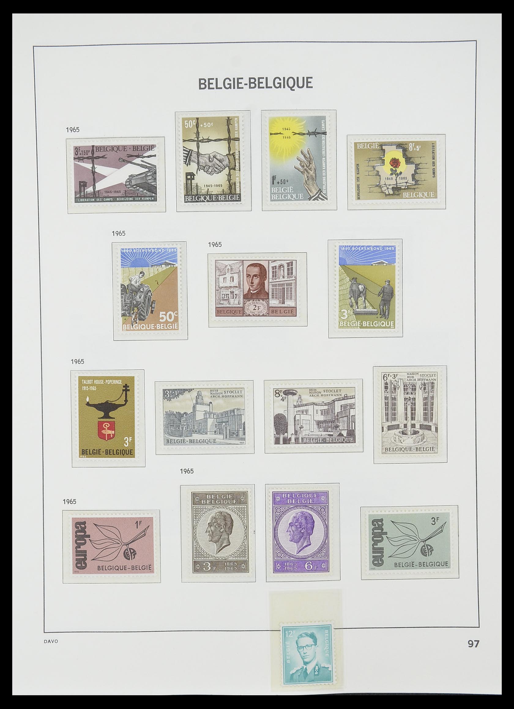 33860 008 - Postzegelverzameling 33860 België 1963-2008.