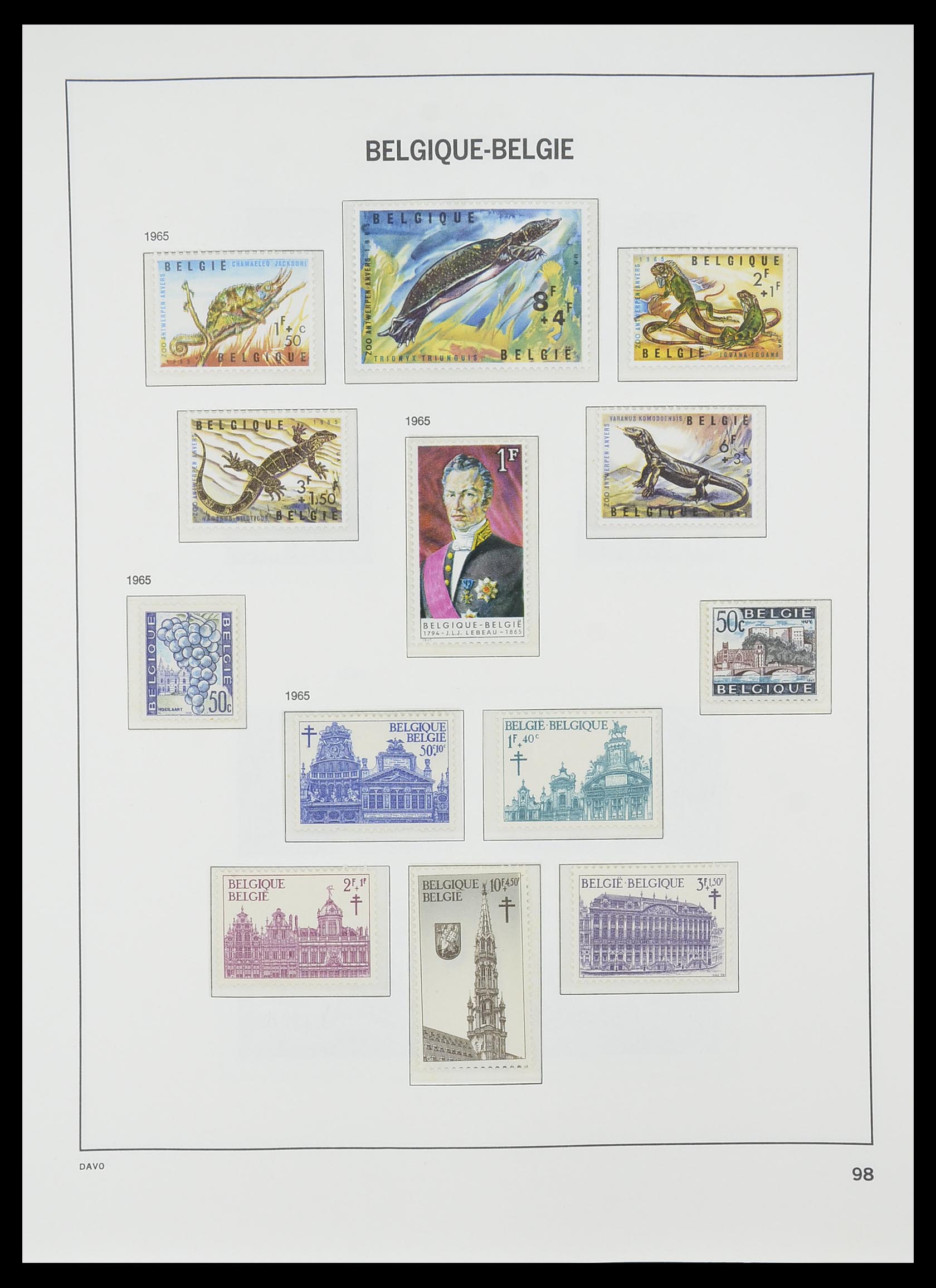 33860 009 - Postzegelverzameling 33860 België 1963-2008.