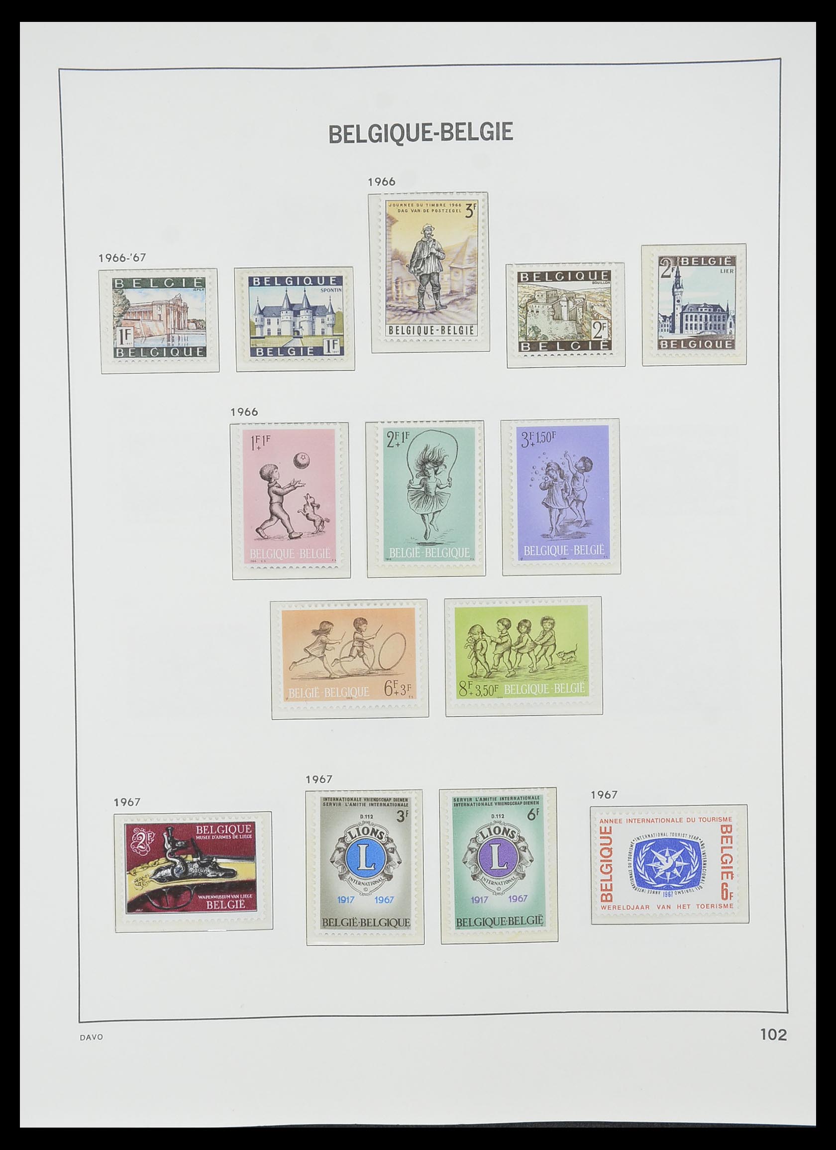 33860 013 - Stamp collection 33860 Belgium 1963-2008.