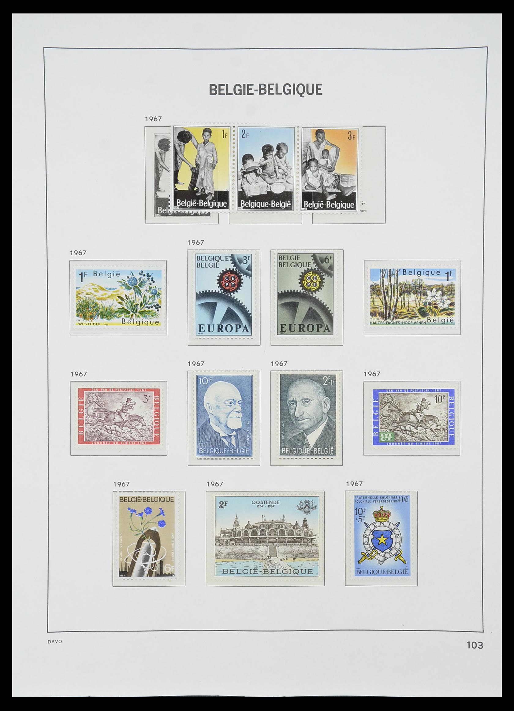 33860 014 - Postzegelverzameling 33860 België 1963-2008.