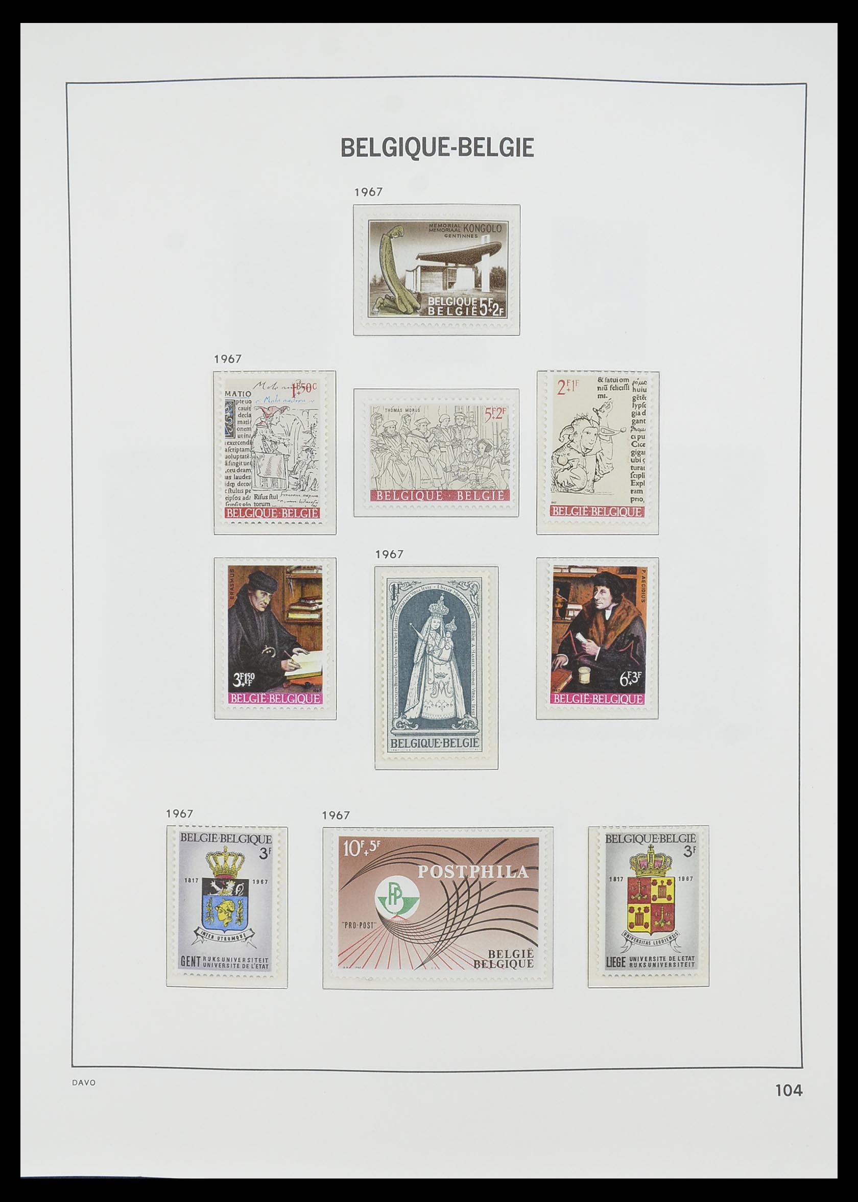 33860 015 - Postzegelverzameling 33860 België 1963-2008.
