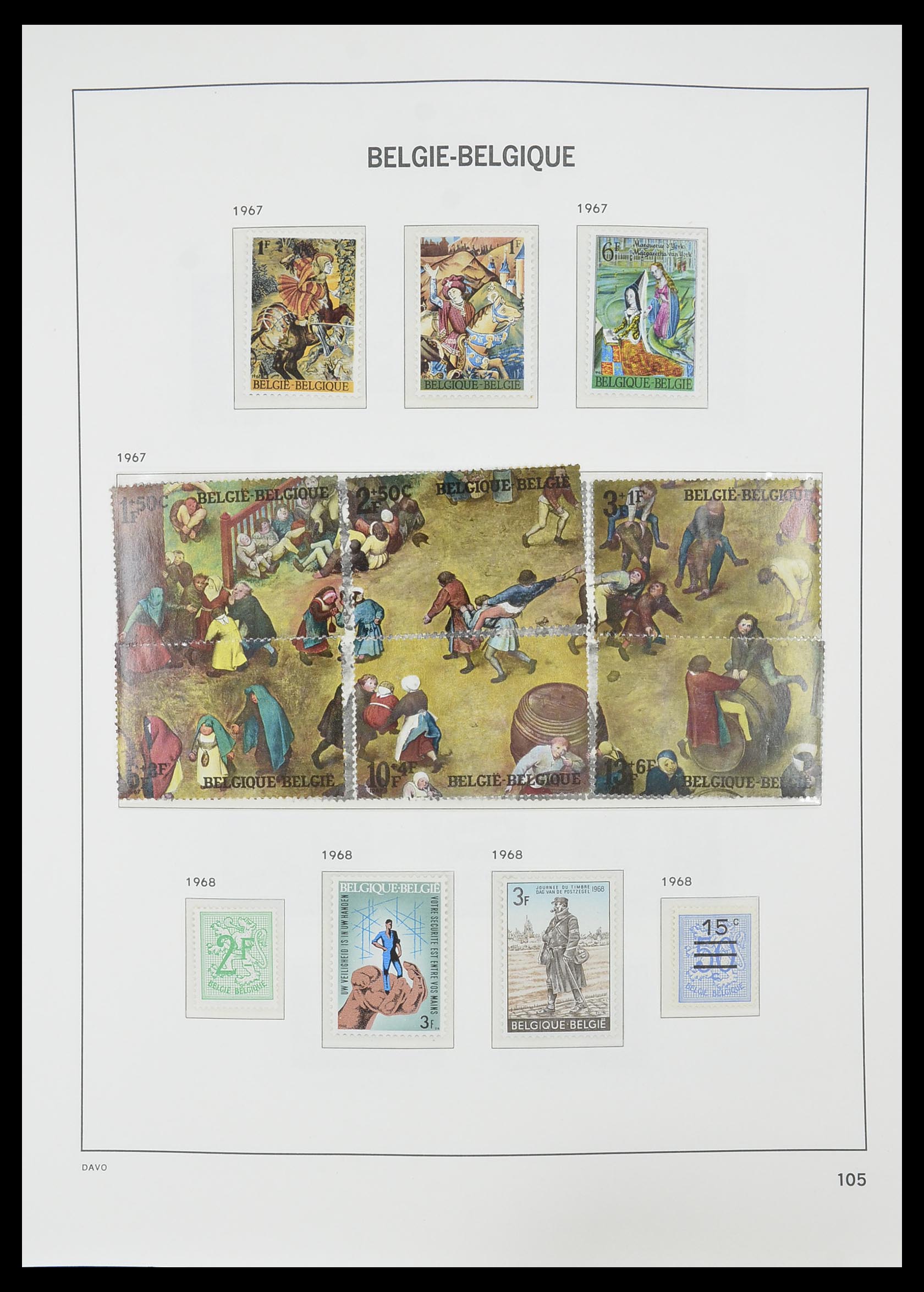 33860 016 - Stamp collection 33860 Belgium 1963-2008.