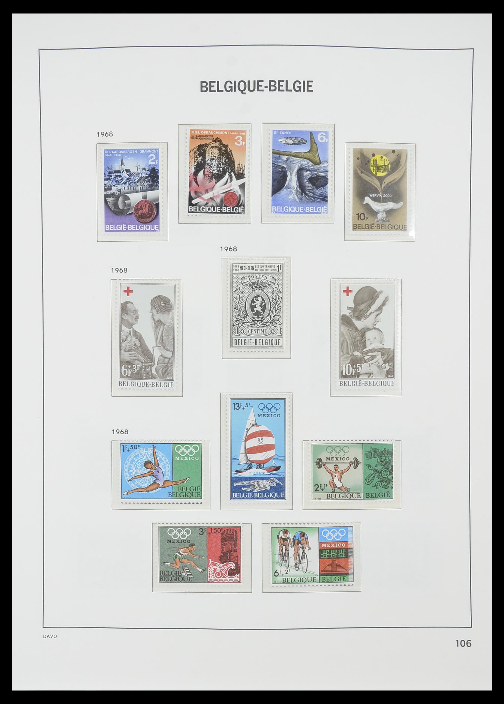 33860 017 - Postzegelverzameling 33860 België 1963-2008.