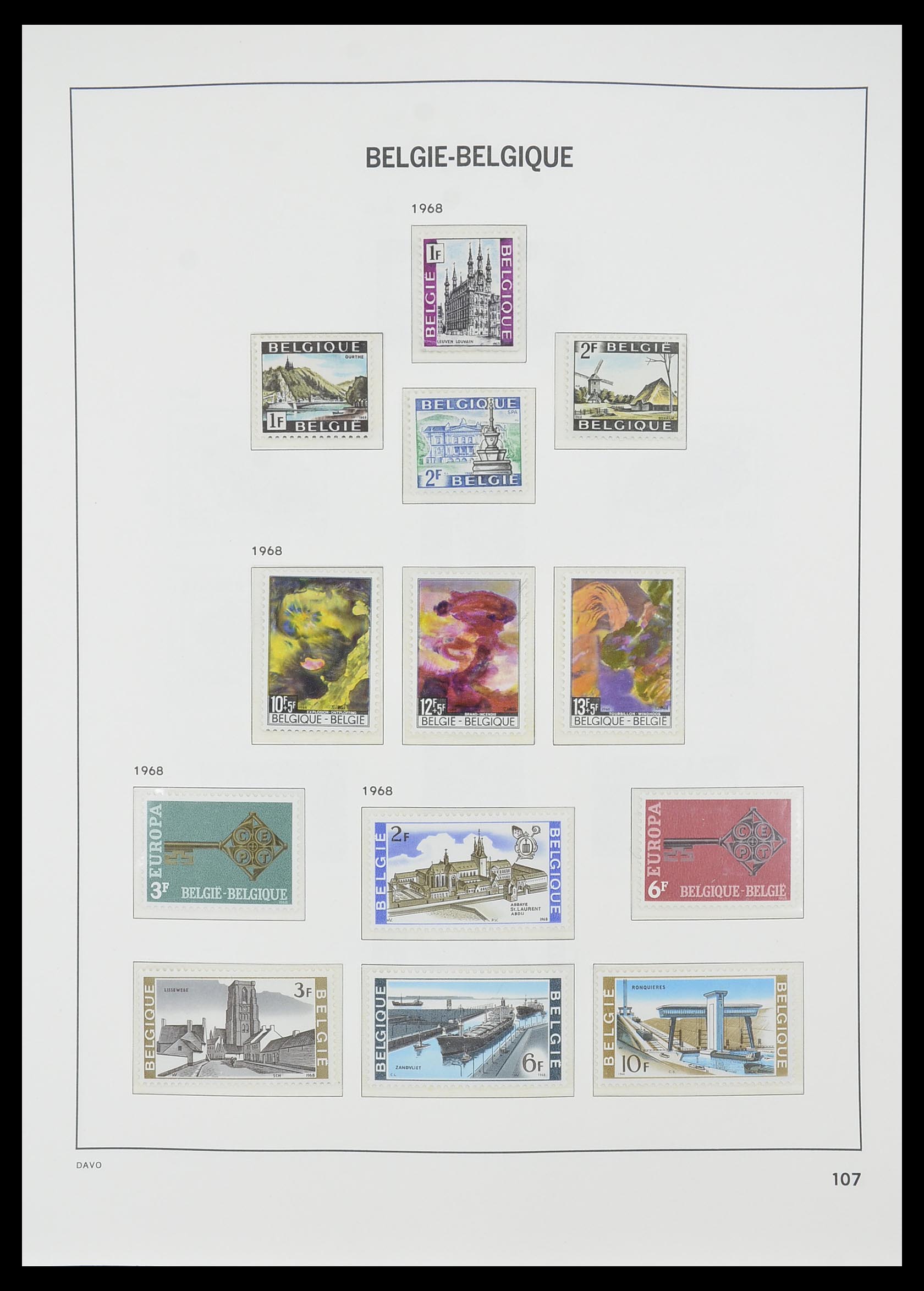 33860 018 - Stamp collection 33860 Belgium 1963-2008.