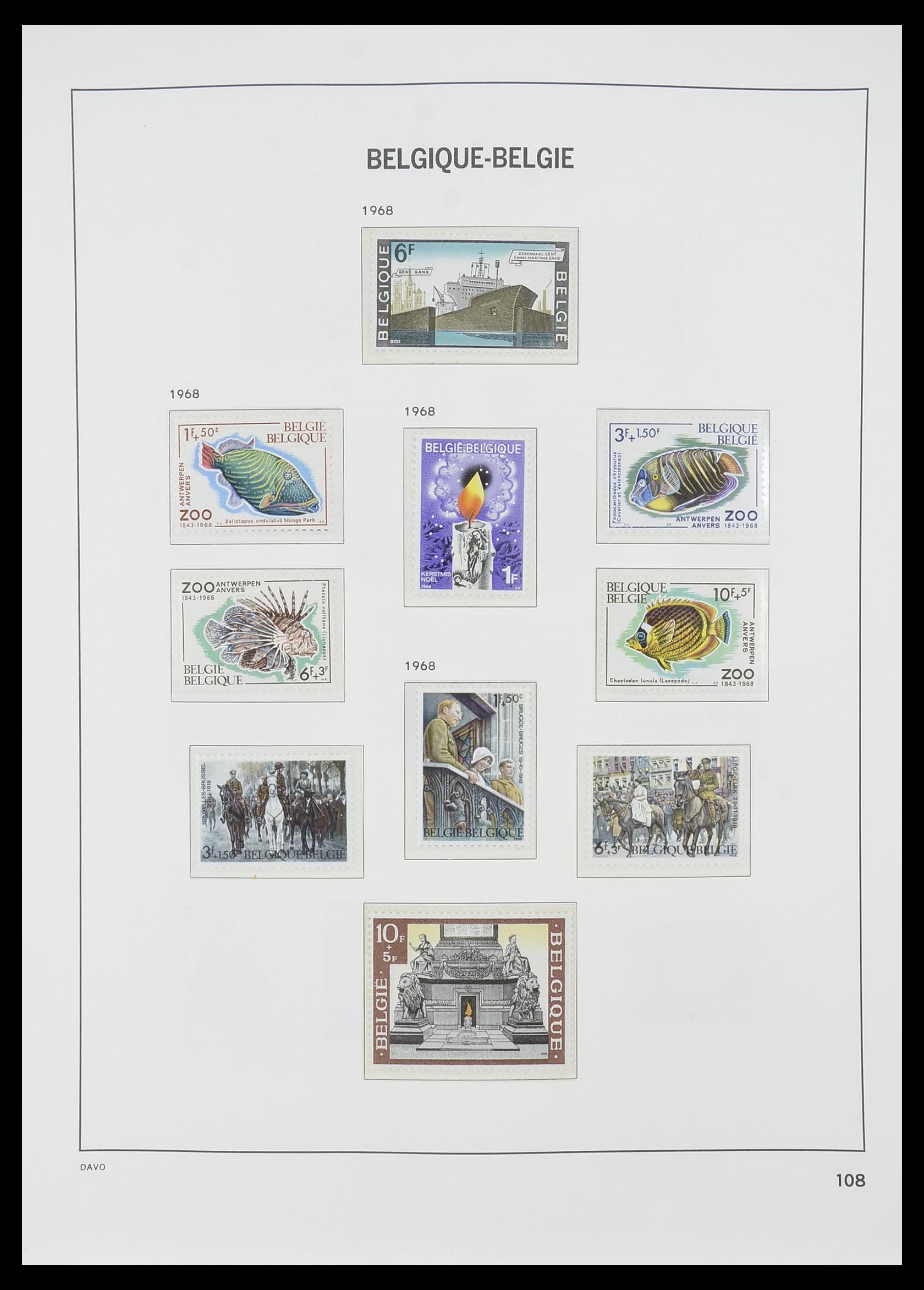 33860 019 - Postzegelverzameling 33860 België 1963-2008.