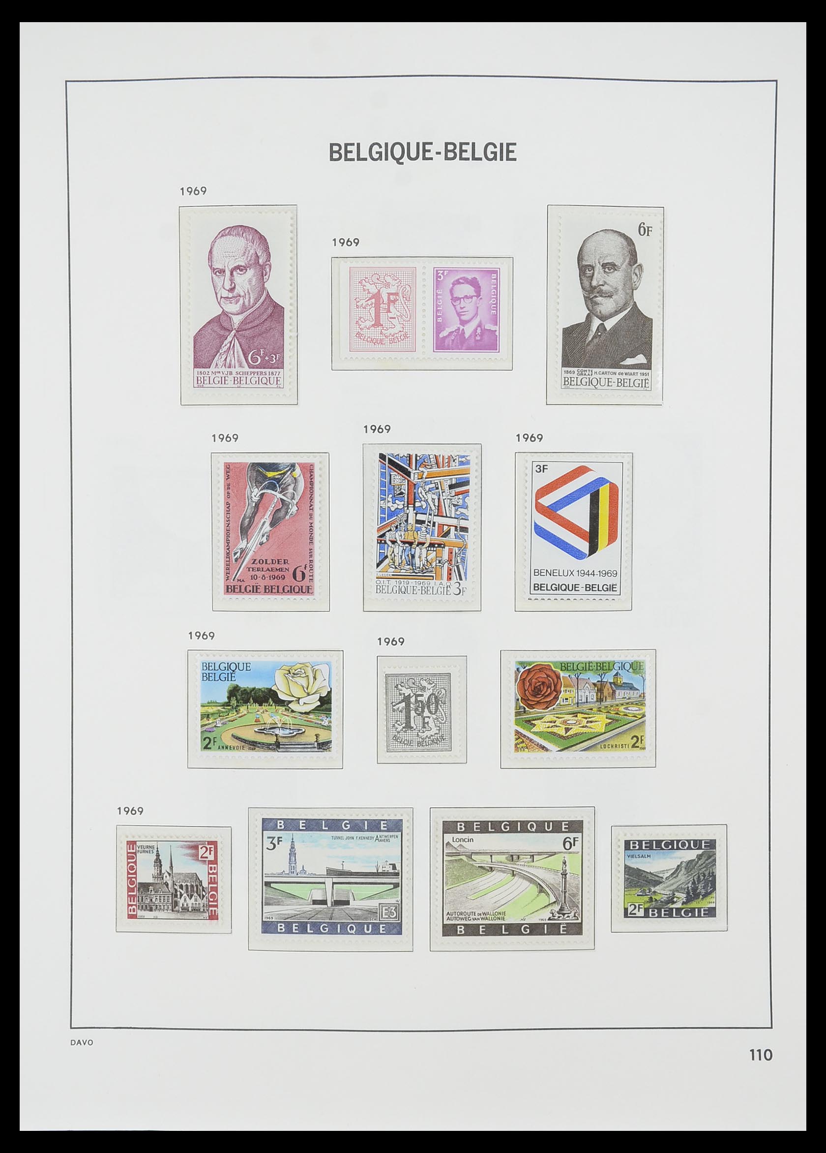 33860 021 - Postzegelverzameling 33860 België 1963-2008.