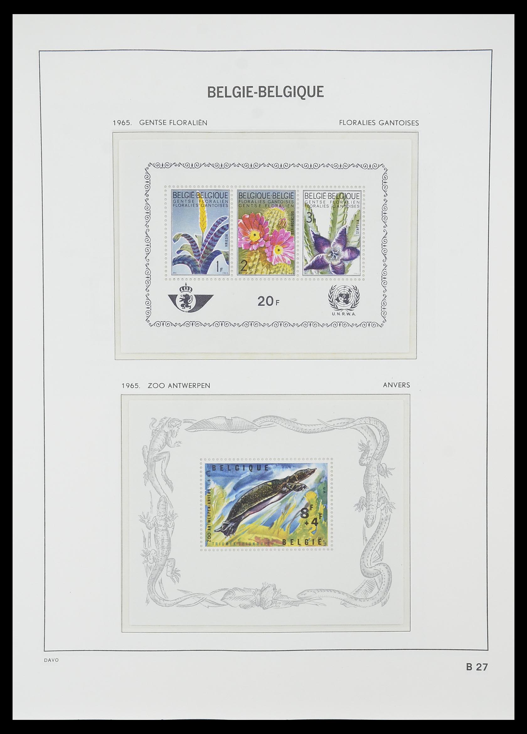 33860 026 - Postzegelverzameling 33860 België 1963-2008.