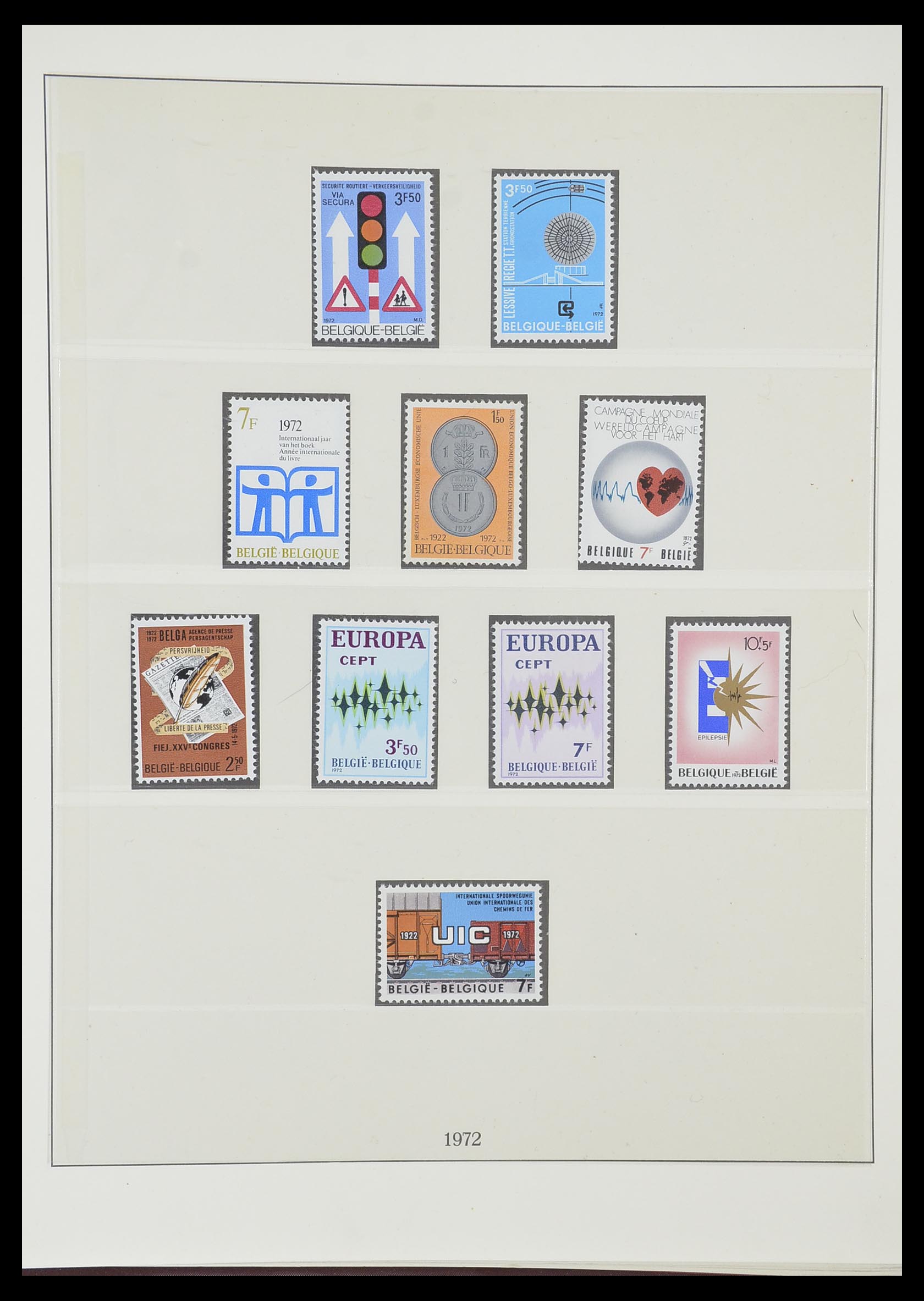 33860 040 - Postzegelverzameling 33860 België 1963-2008.