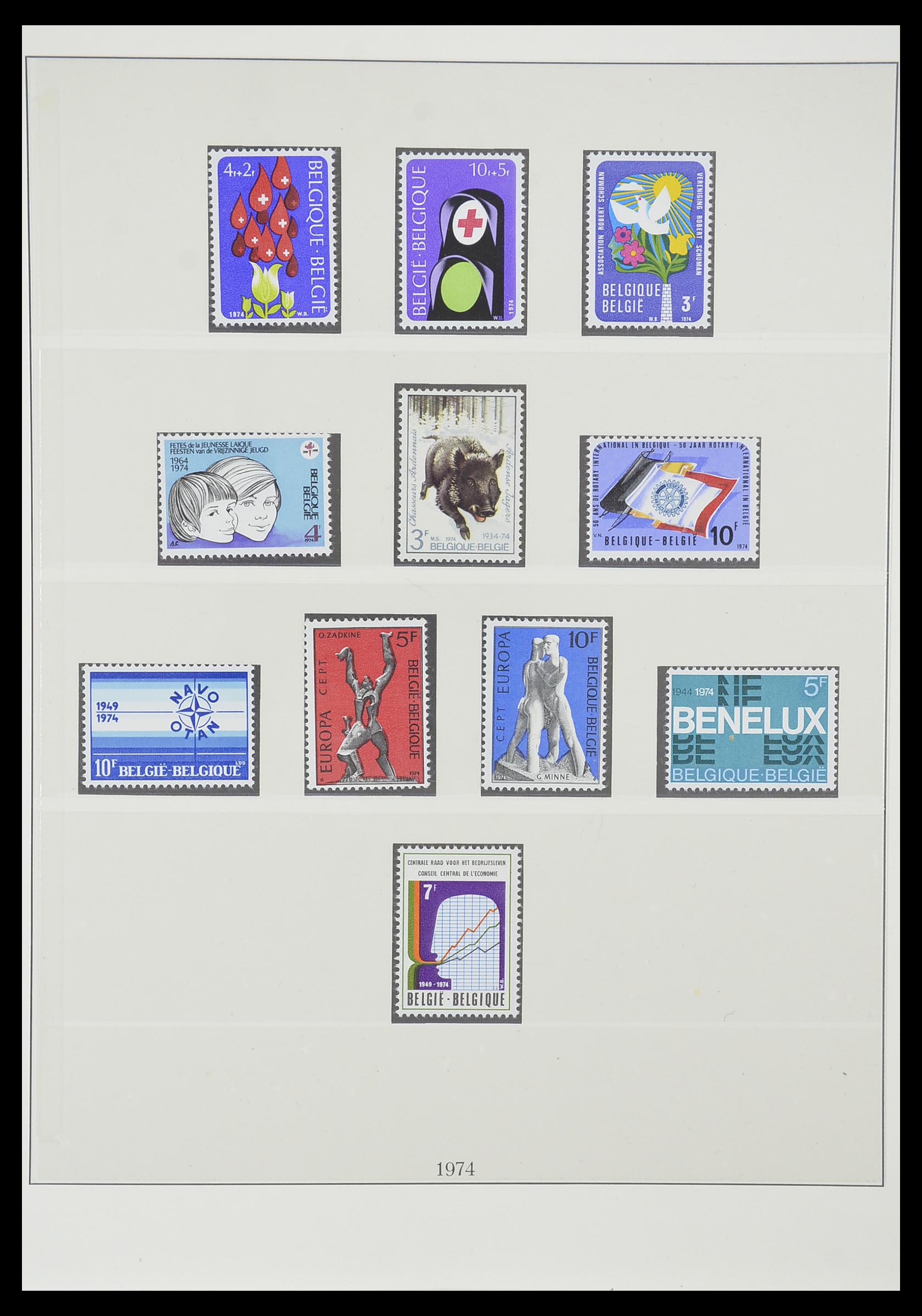 33860 052 - Stamp collection 33860 Belgium 1963-2008.