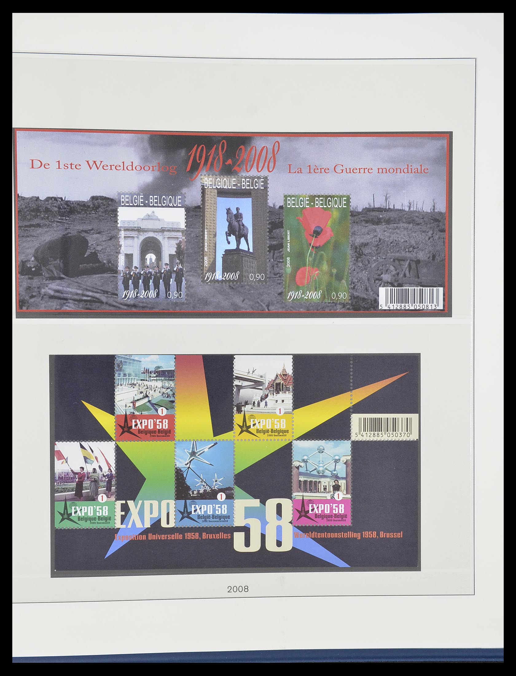33860 315 - Postzegelverzameling 33860 België 1963-2008.