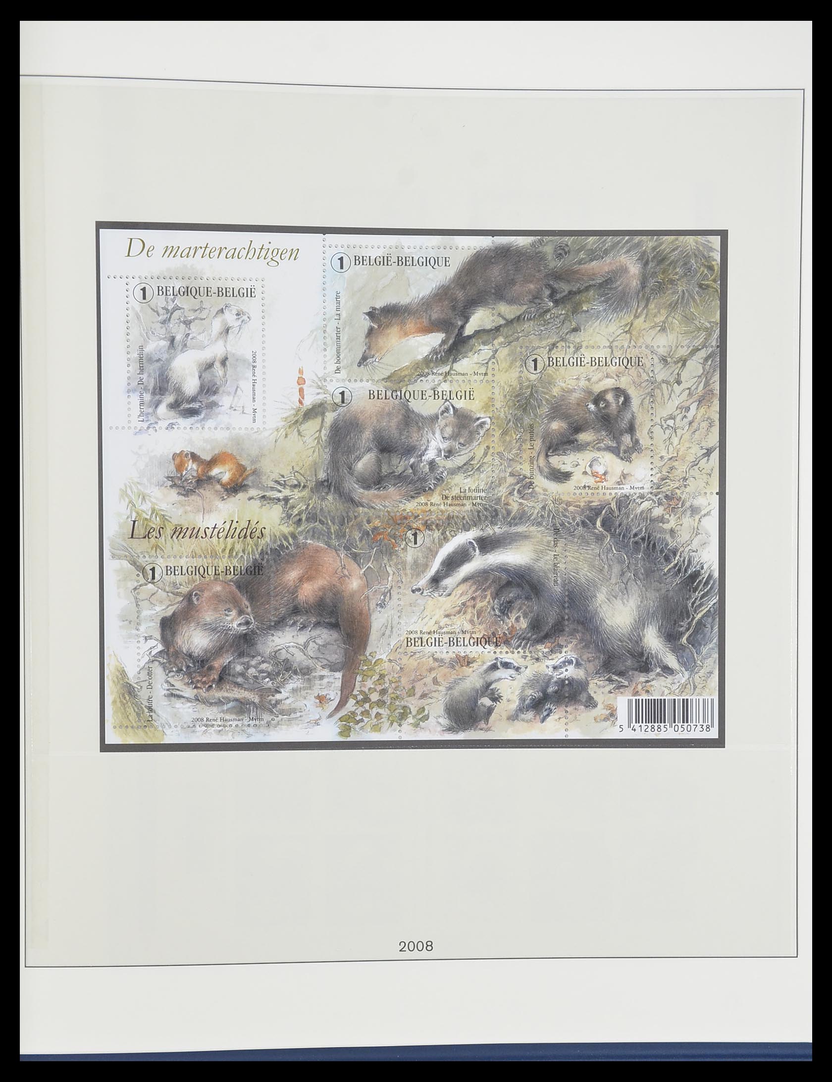 33860 316 - Postzegelverzameling 33860 België 1963-2008.