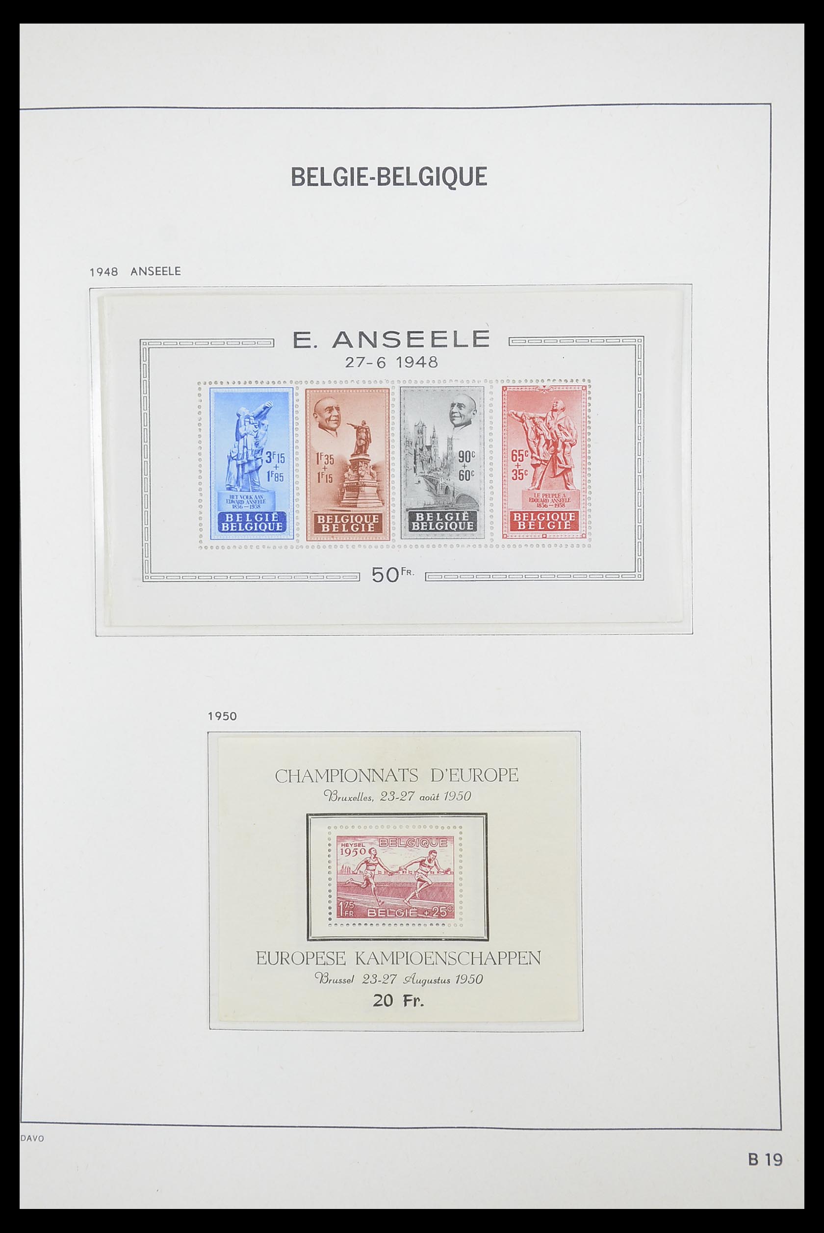 33863 001 - Postzegelverzameling 33863 België 1950-1984.