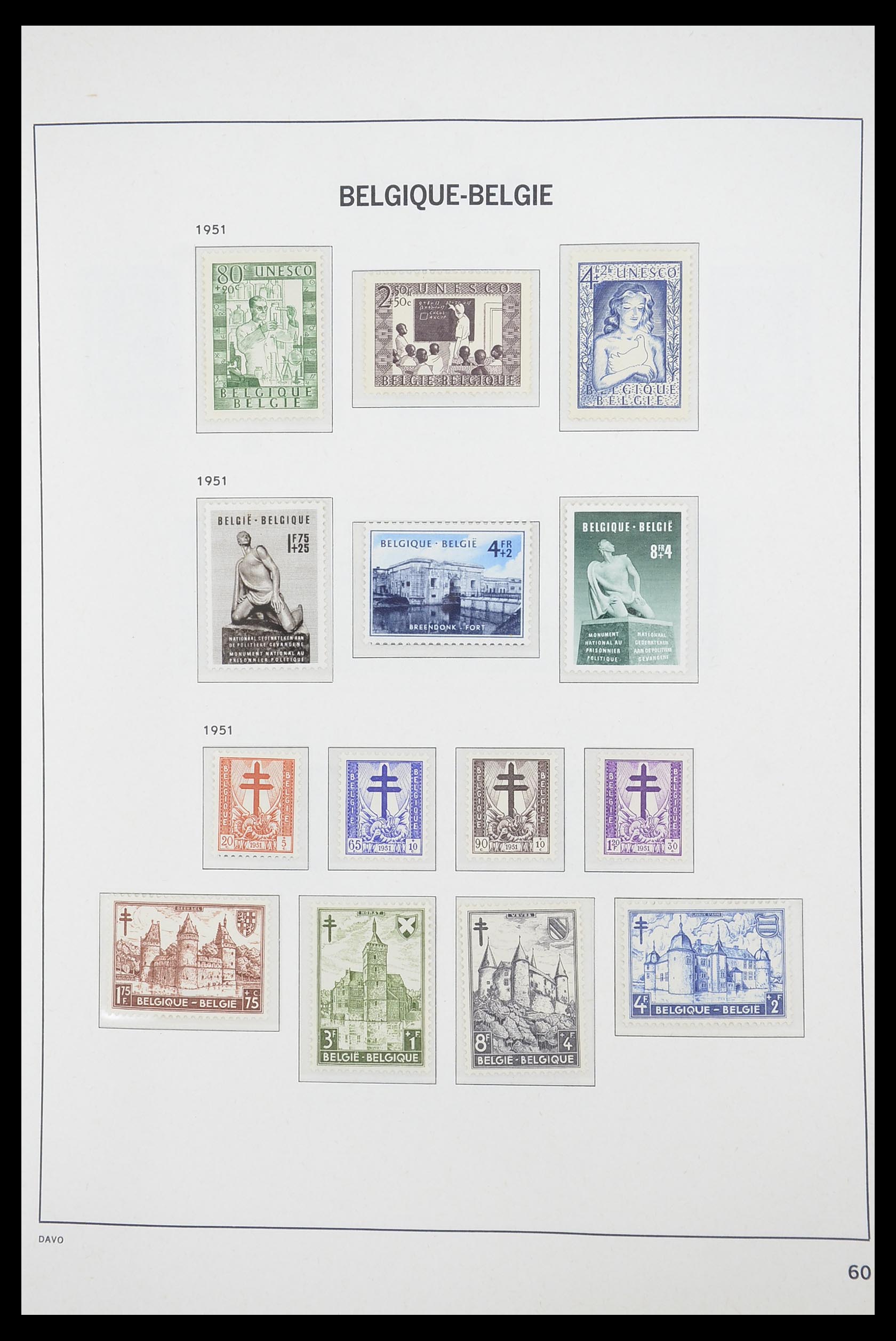 33863 003 - Postzegelverzameling 33863 België 1950-1984.