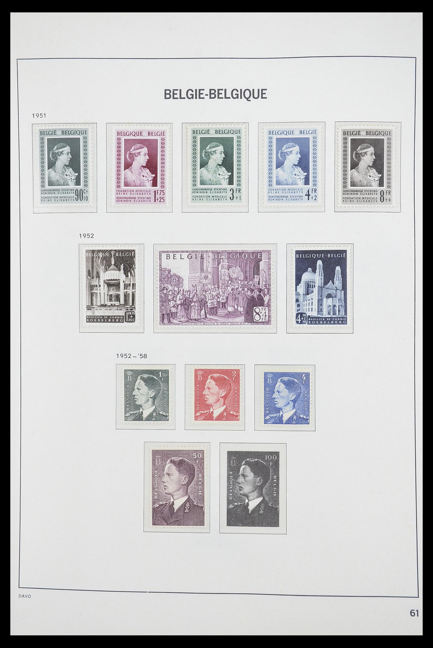 33863 004 - Postzegelverzameling 33863 België 1950-1984.