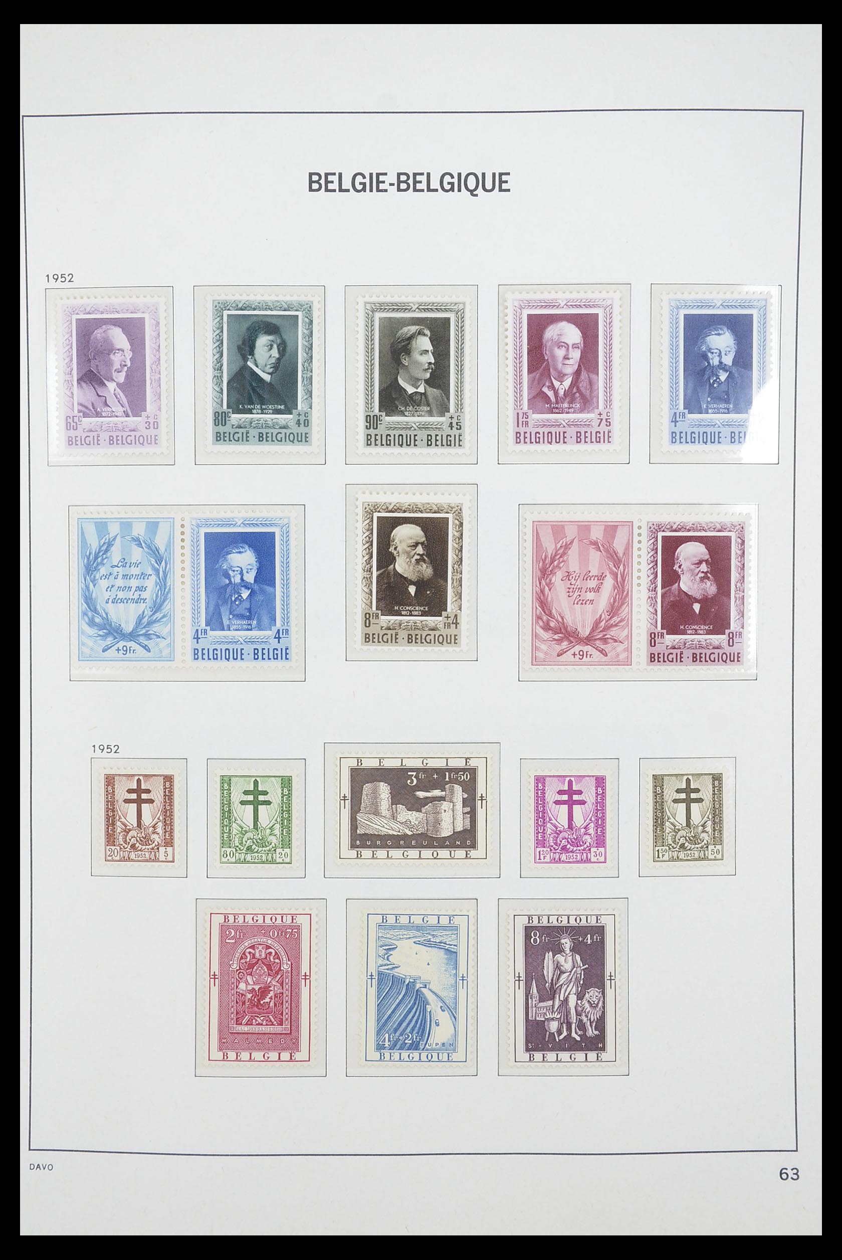 33863 006 - Stamp collection 33863 Belgium 1950-1984.